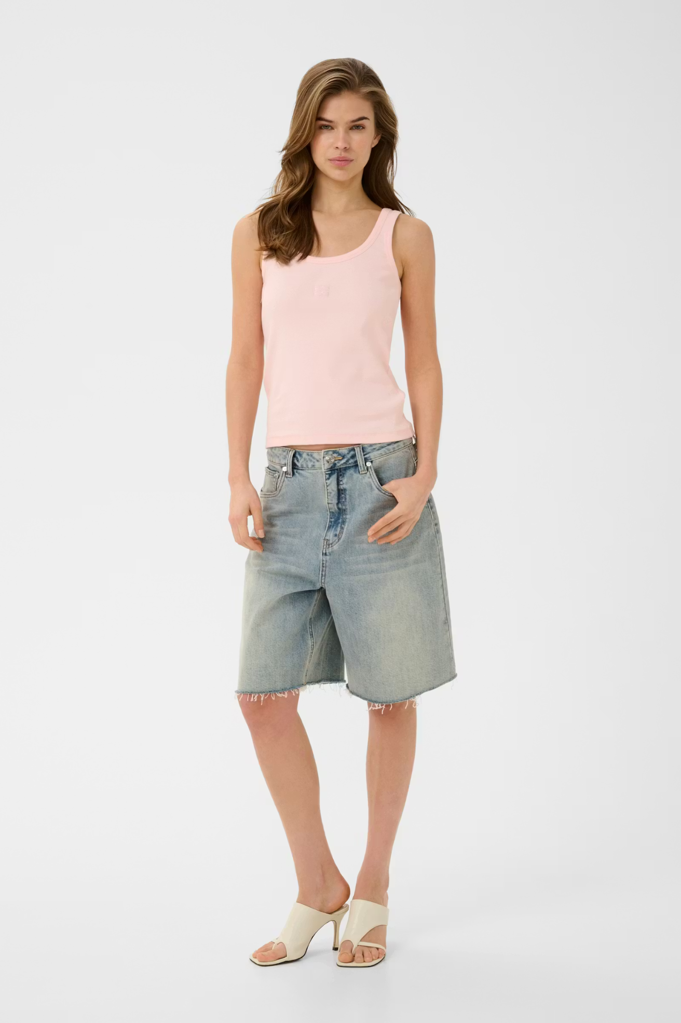 DREW LOG TANK TOP - PINK