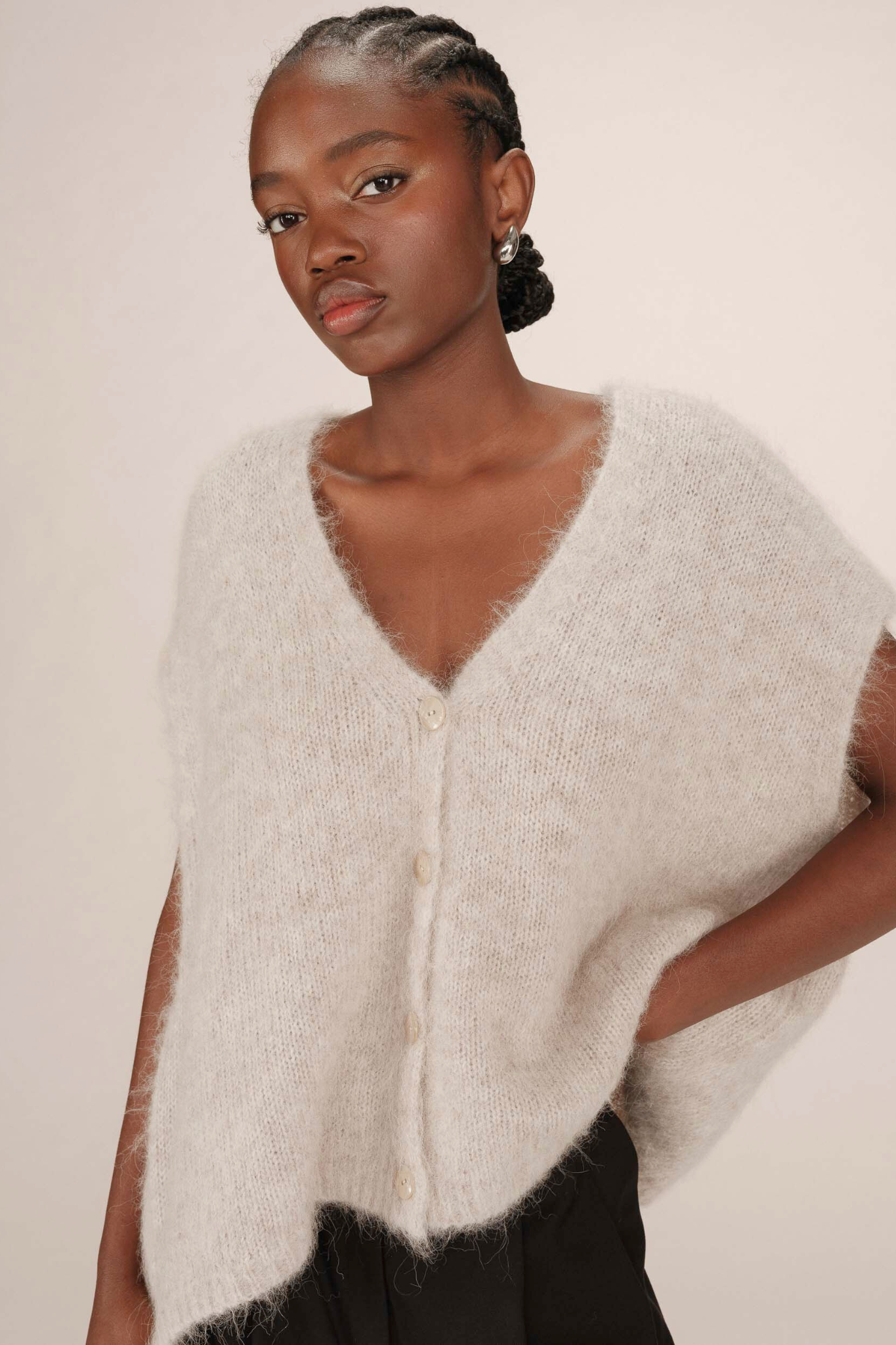 SAVANT CARDIGAN - GREIGE