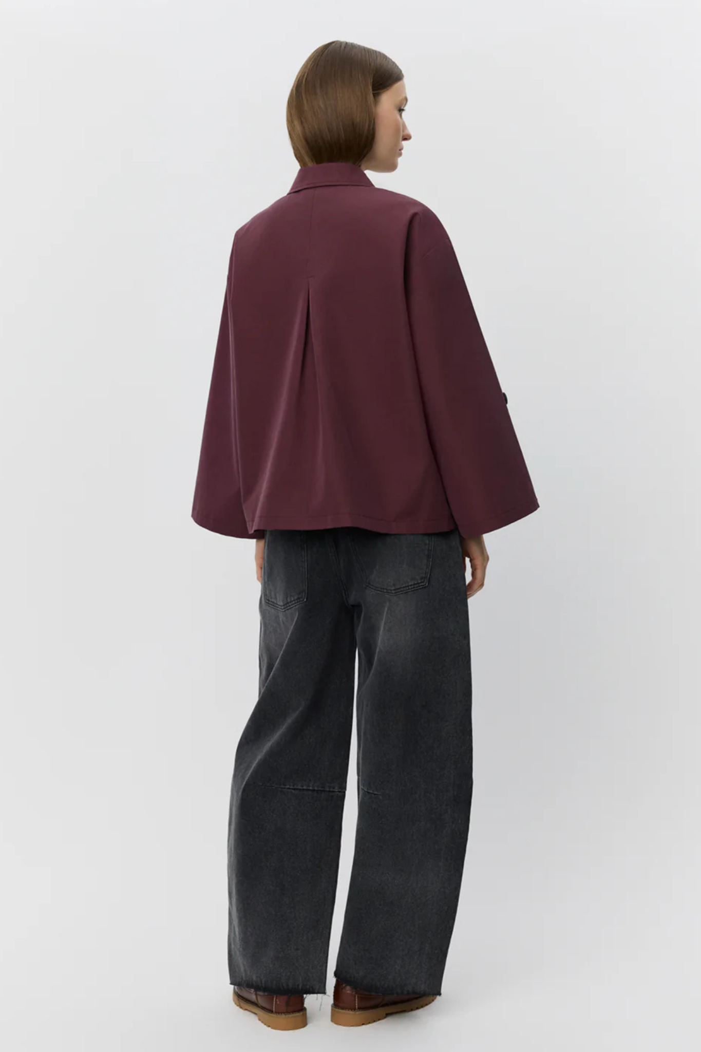 AGATHA JACKET - BURGUNDY