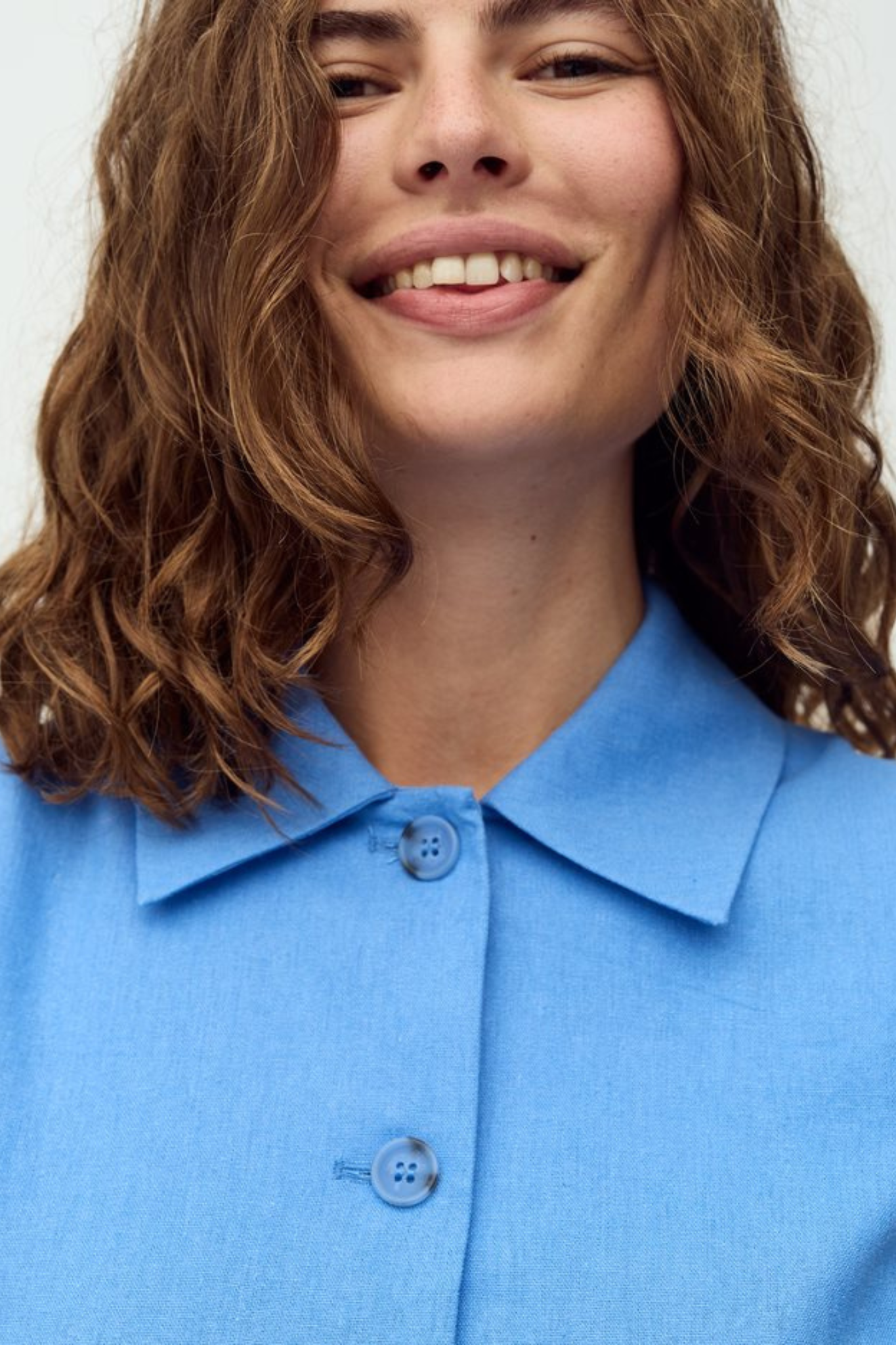 PIERRA SHAWNA SHIRT - ULTRAMARINE