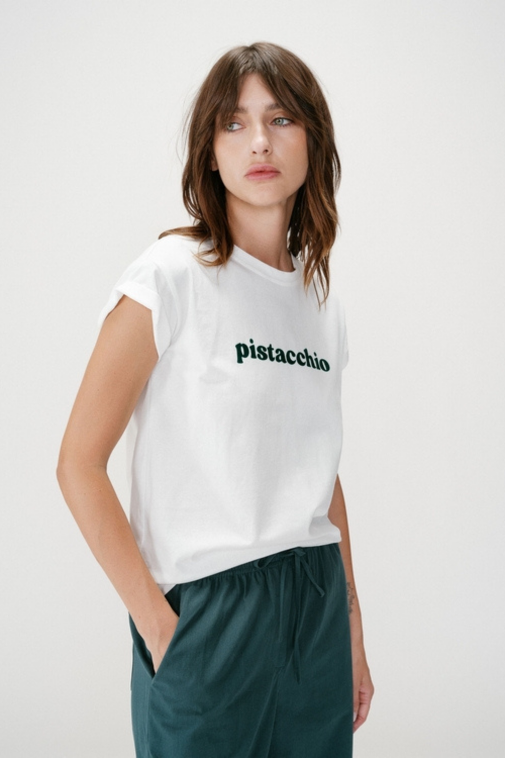 WYLO T-SHIRT - EMERAUDE/WHITE