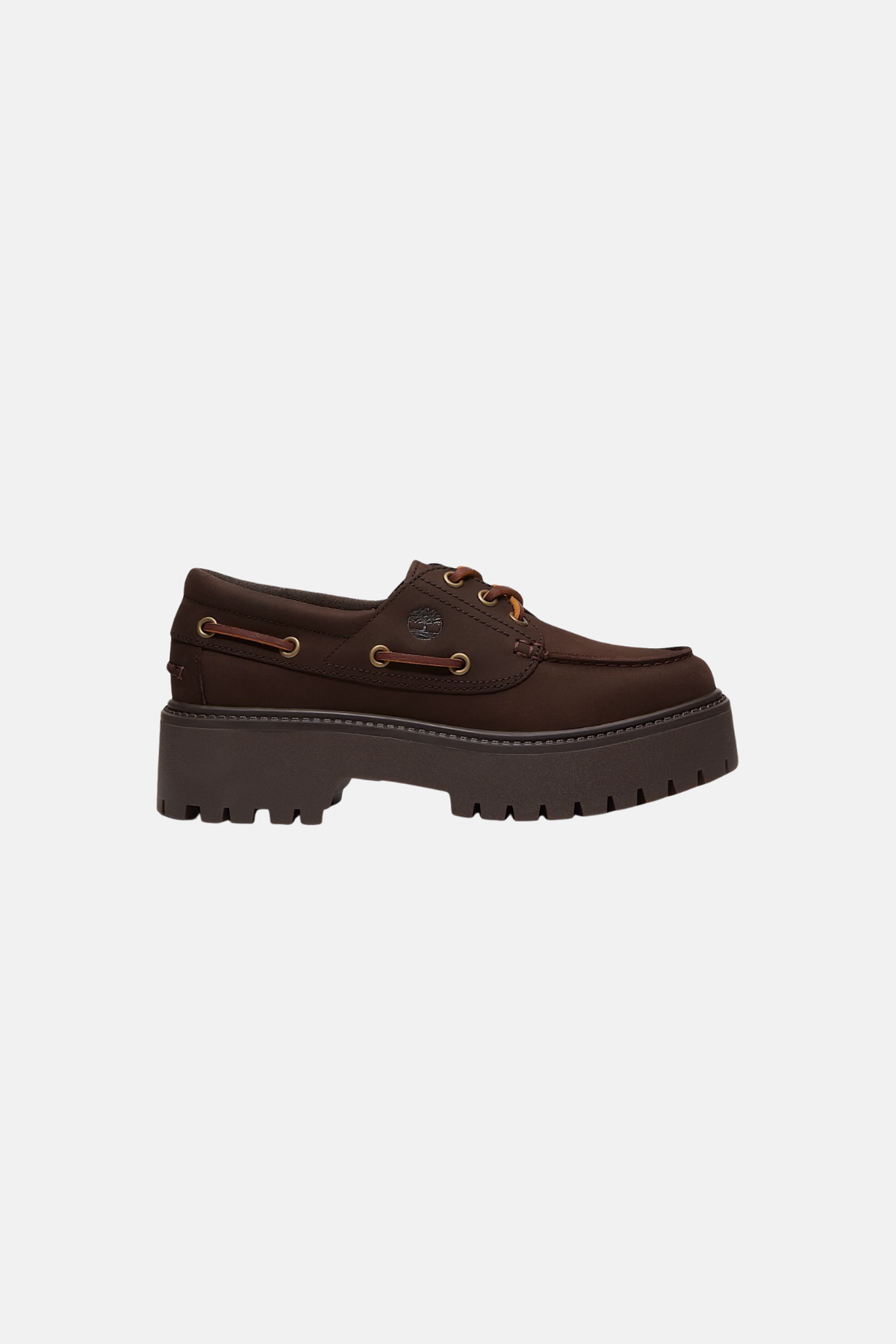 STONE STREET BOAT WOMEN SHOES - DARK BROWN NUBUCK