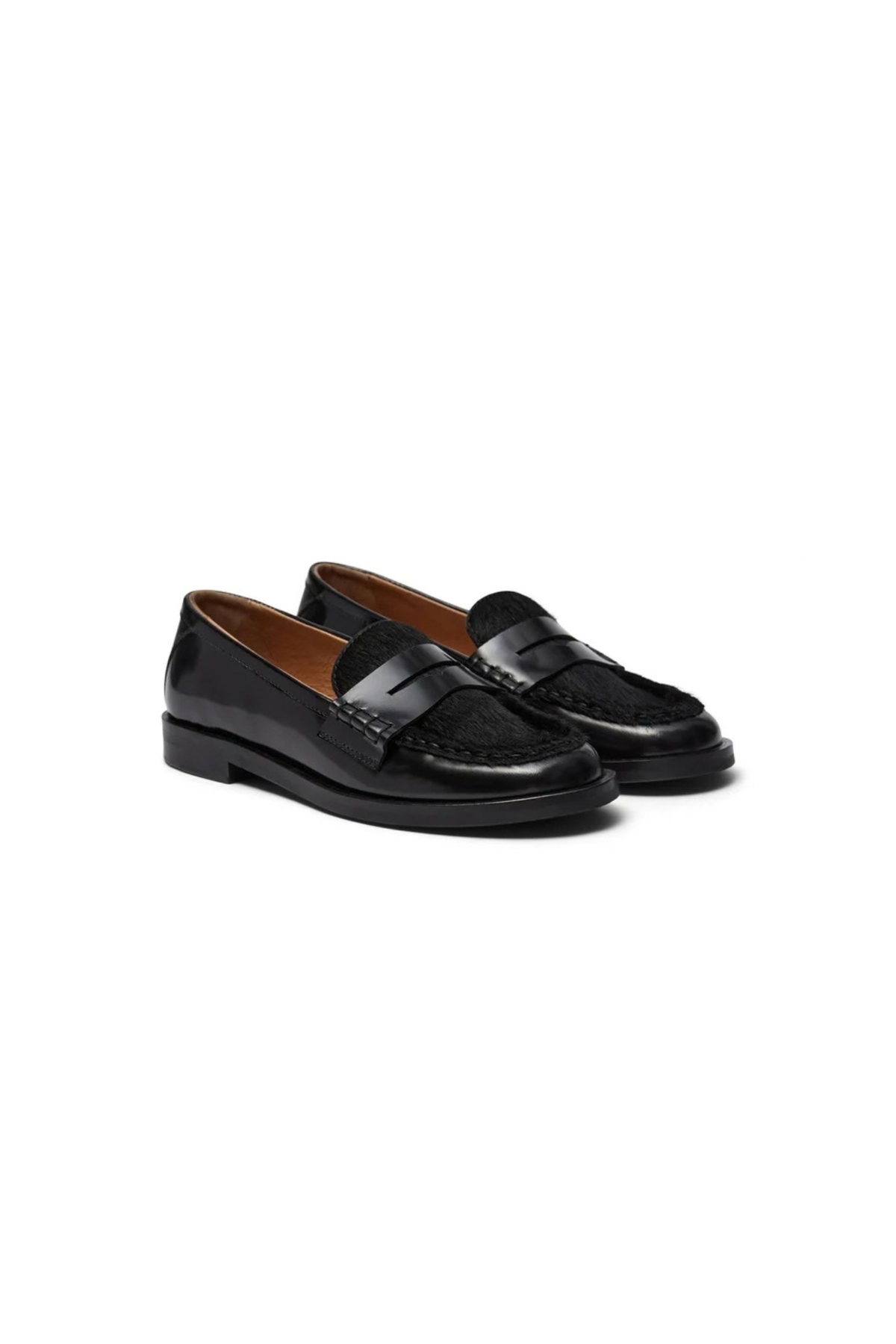 CASSIE  PONY SHOES - BLACK