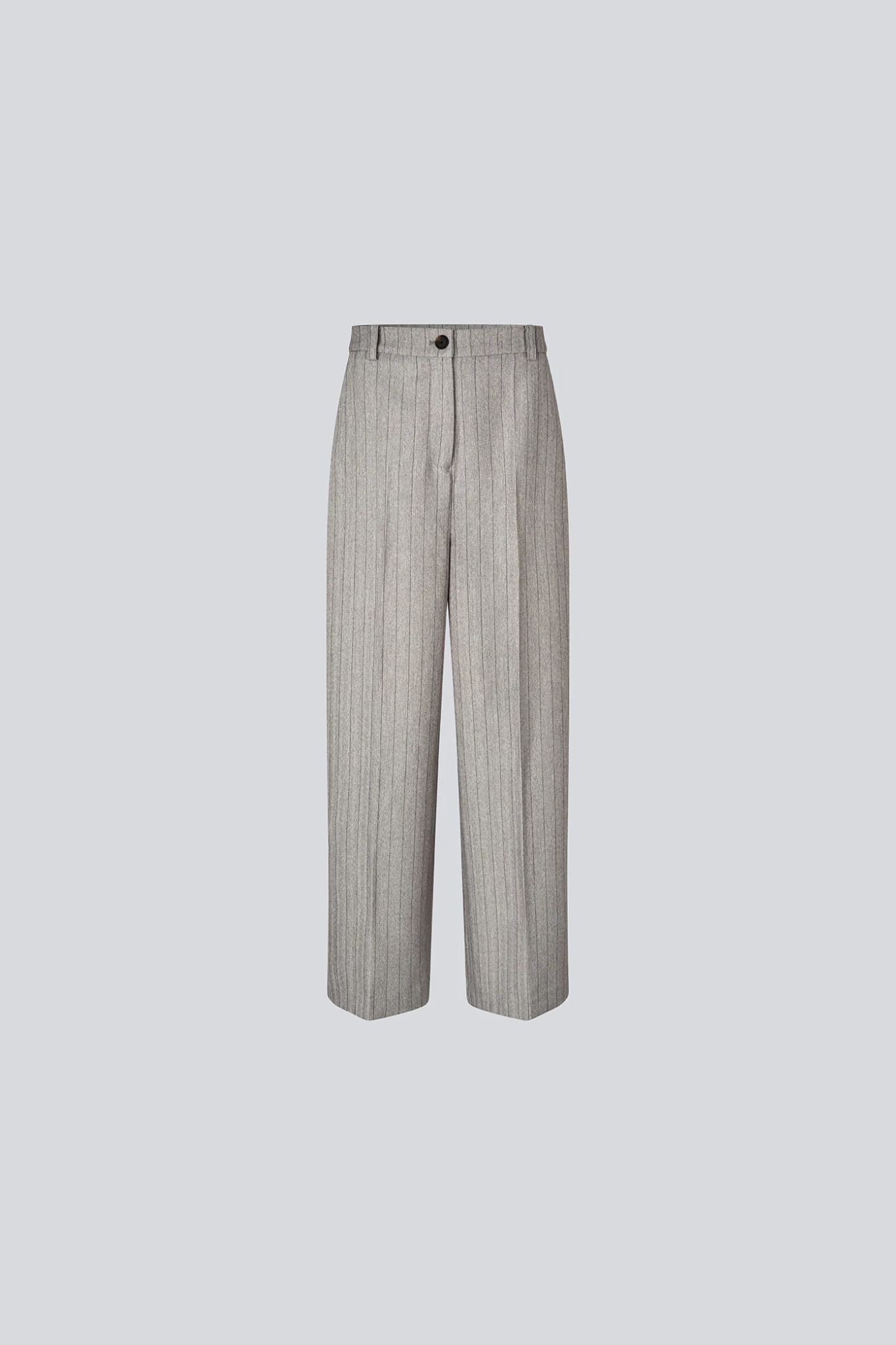 MERIDA PANTS - GREY MELANGE PINSTRIPE