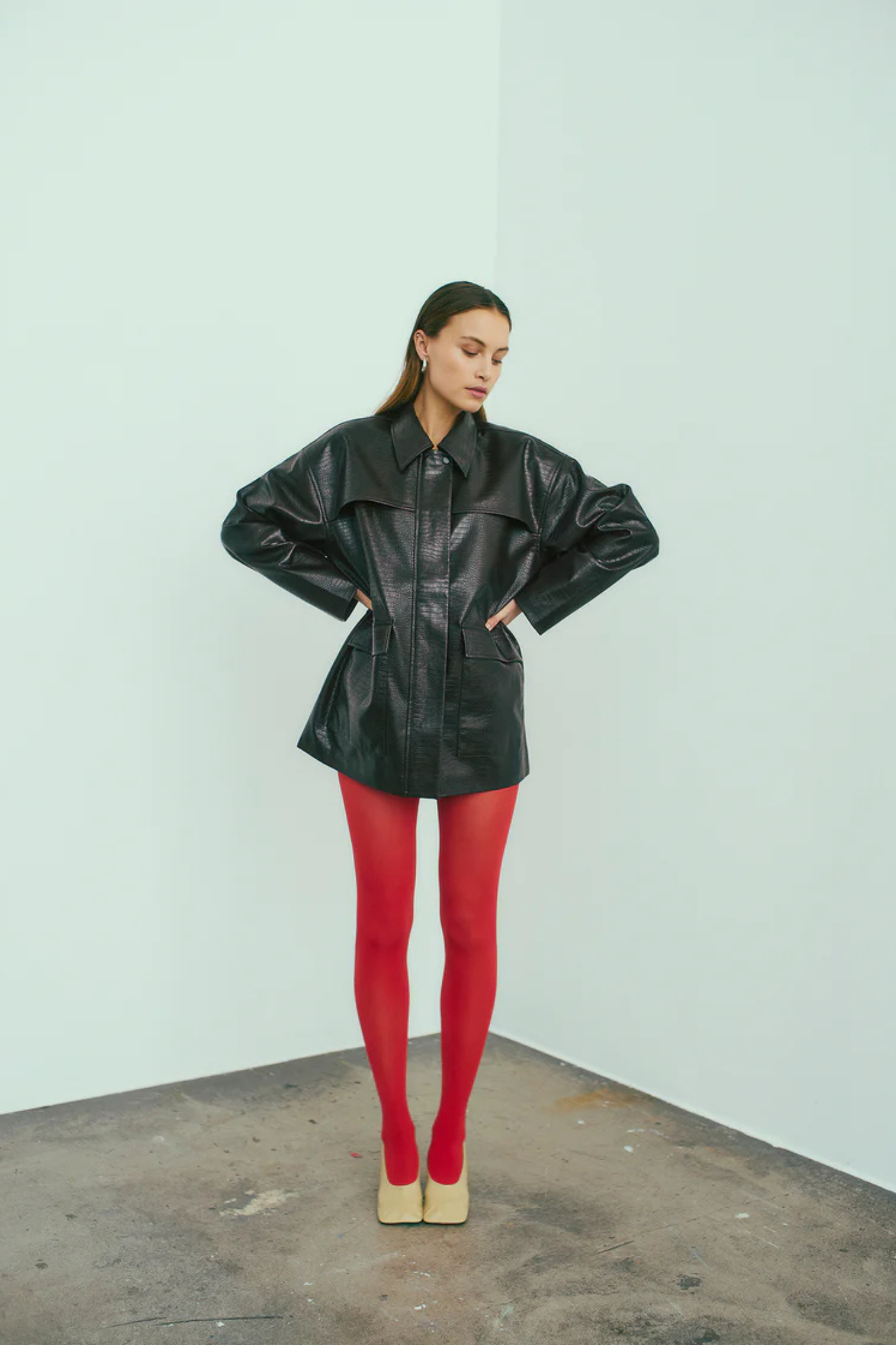 EDUNA JACKET - DARK BURGUNDY