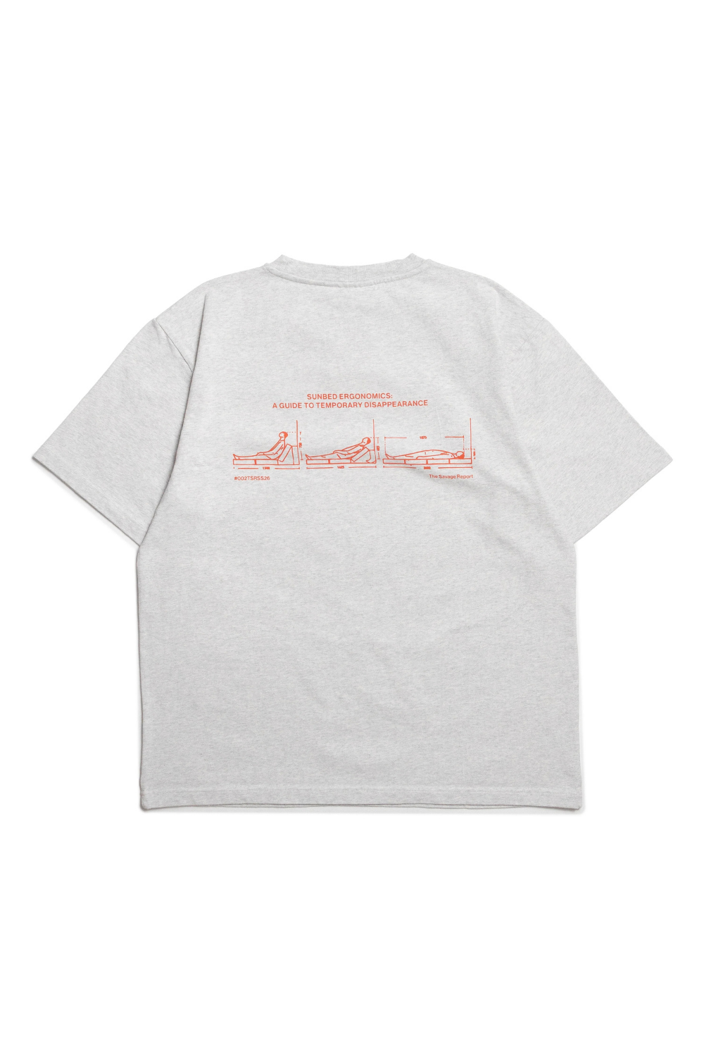 LAYING DOWN T-SHIRT - HEATHER GREY