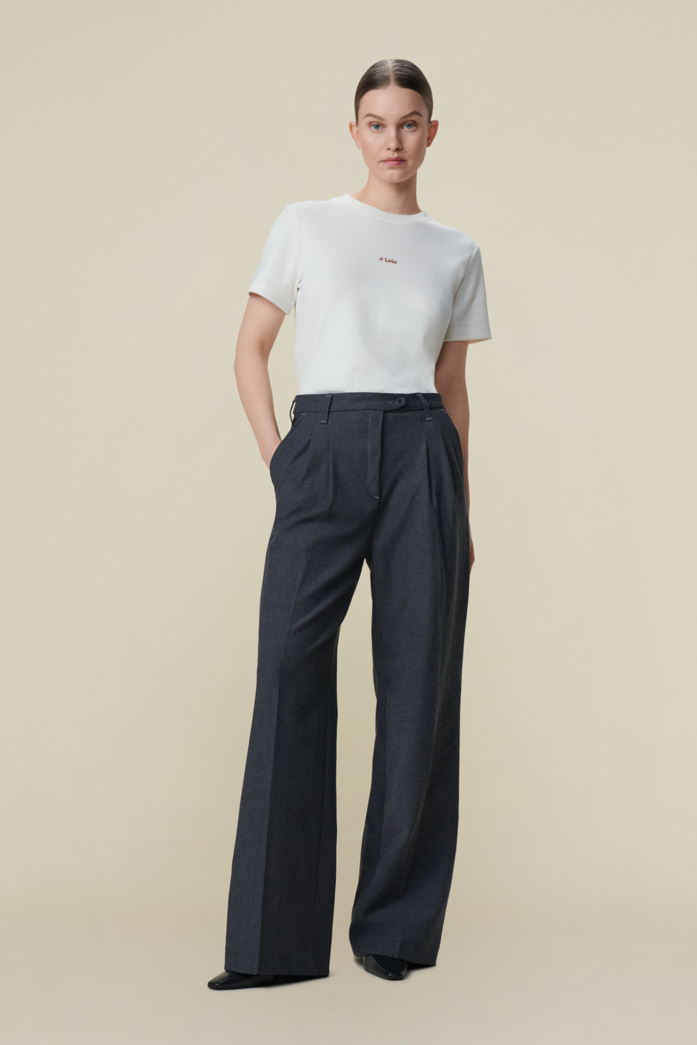 WANDA SUIT PANTS - GREY