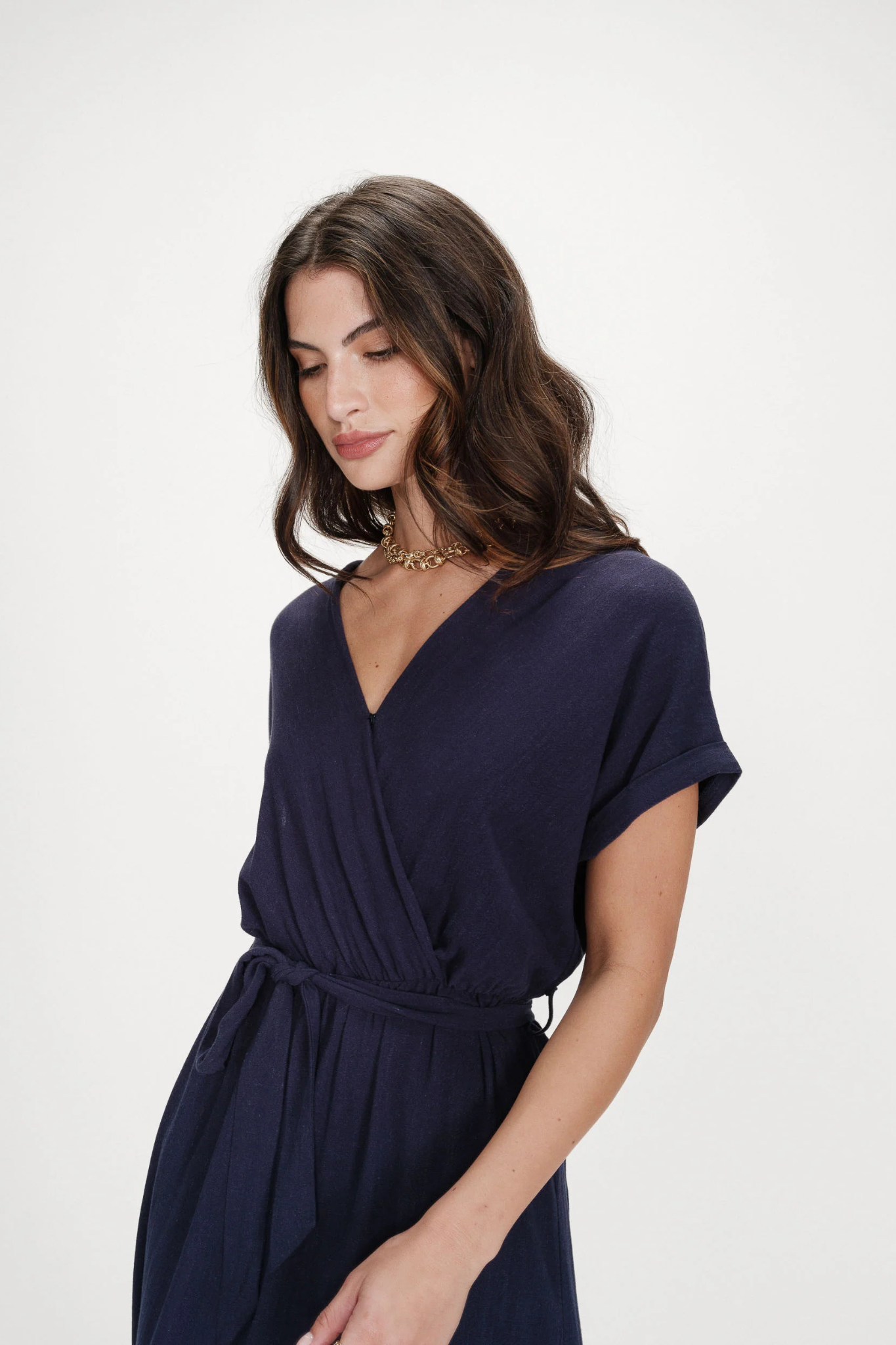 POLLEN DRESS - MARINE