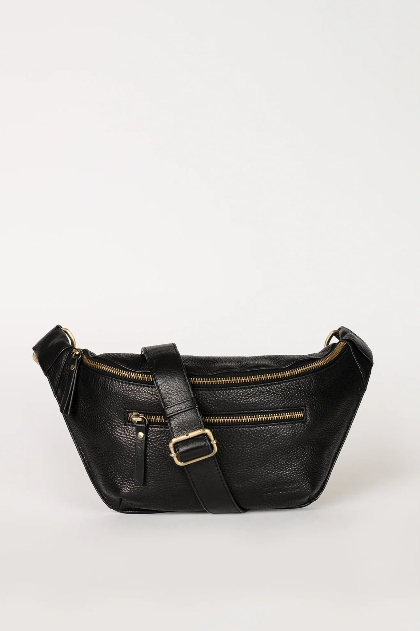 DREW BUM BAG - BLACK SOFT GRAIN LEATHER