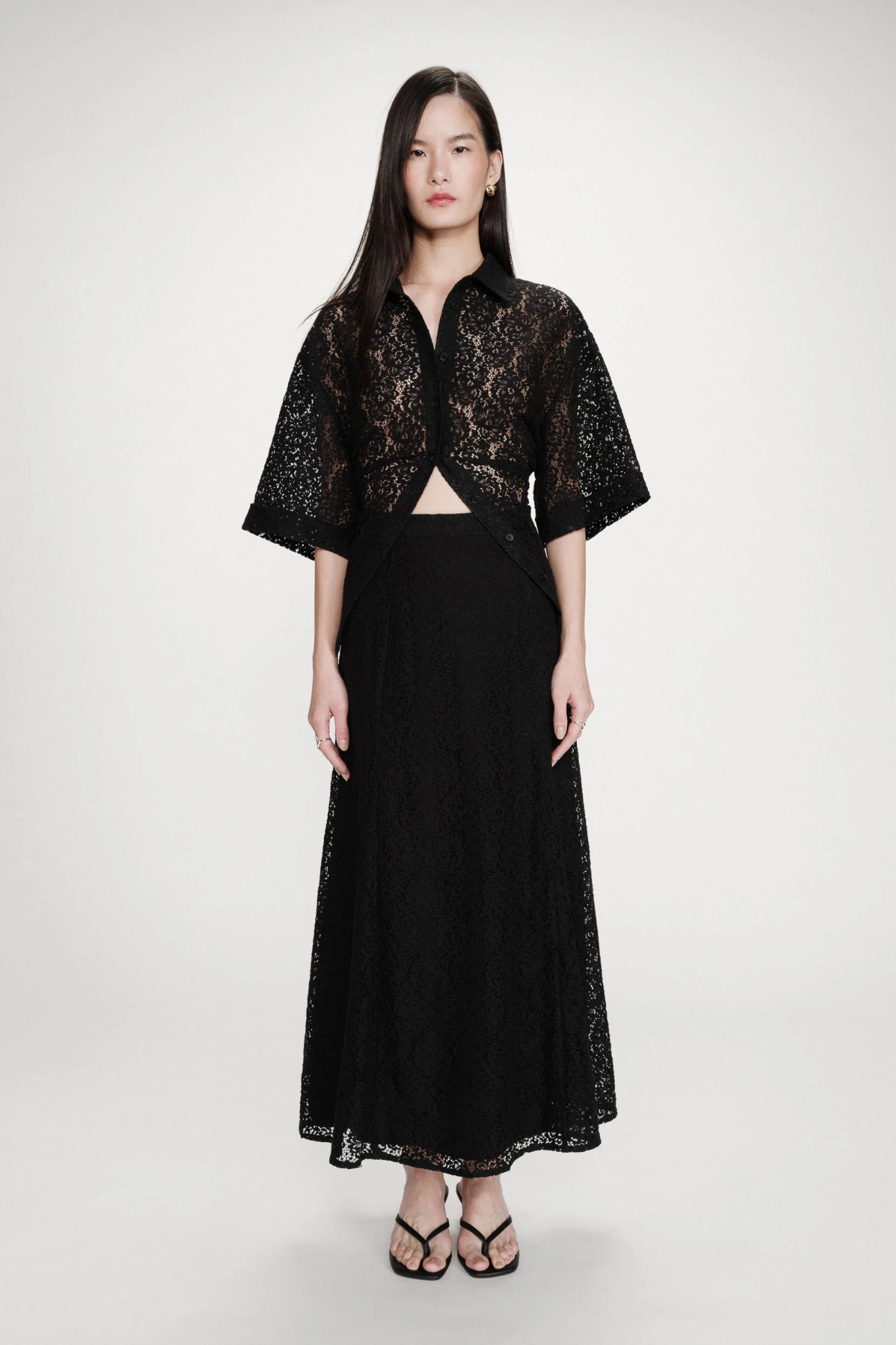 VISENYA MAXI SKIRT - BLACK