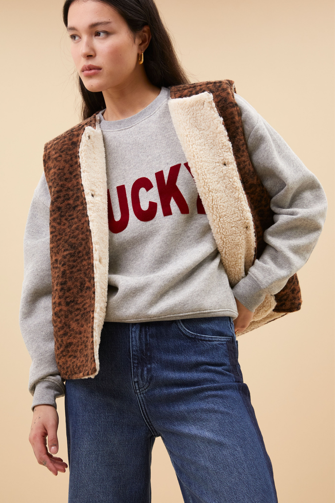 JOELLE LEO JACKET - LEOPARD