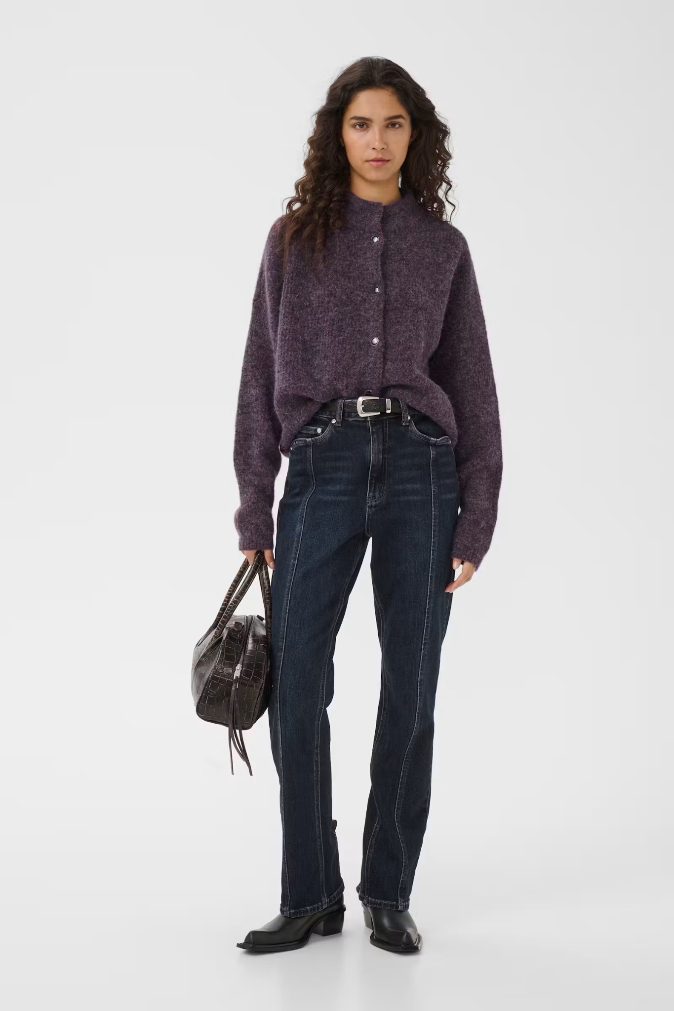 ALPHA SHORT CARDIGAN - JUNIPER MELANGE