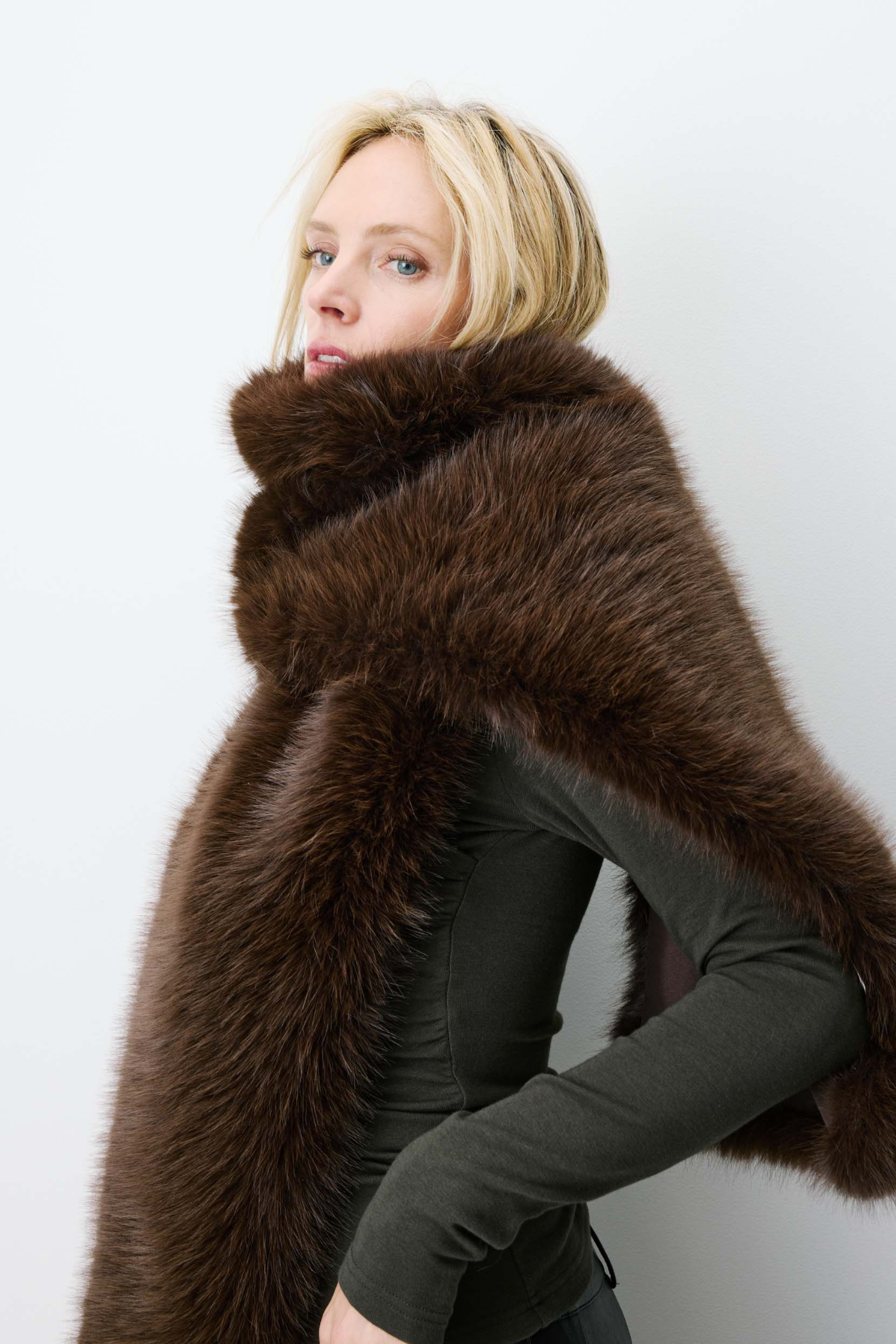AMINA SCARF - CHOCOLAT