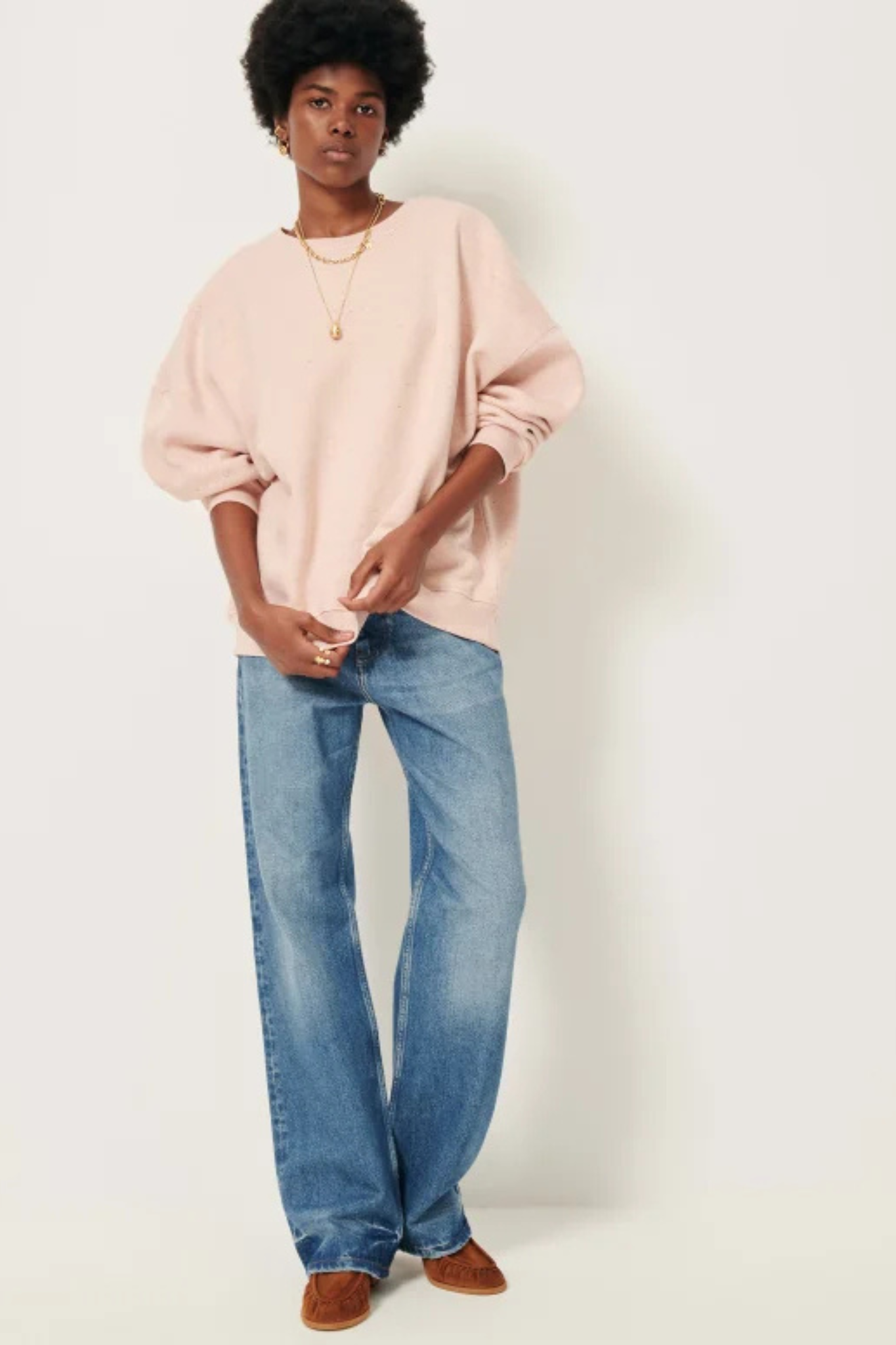 CHEBBI SWEATER OVERSIZE - BALLERINA