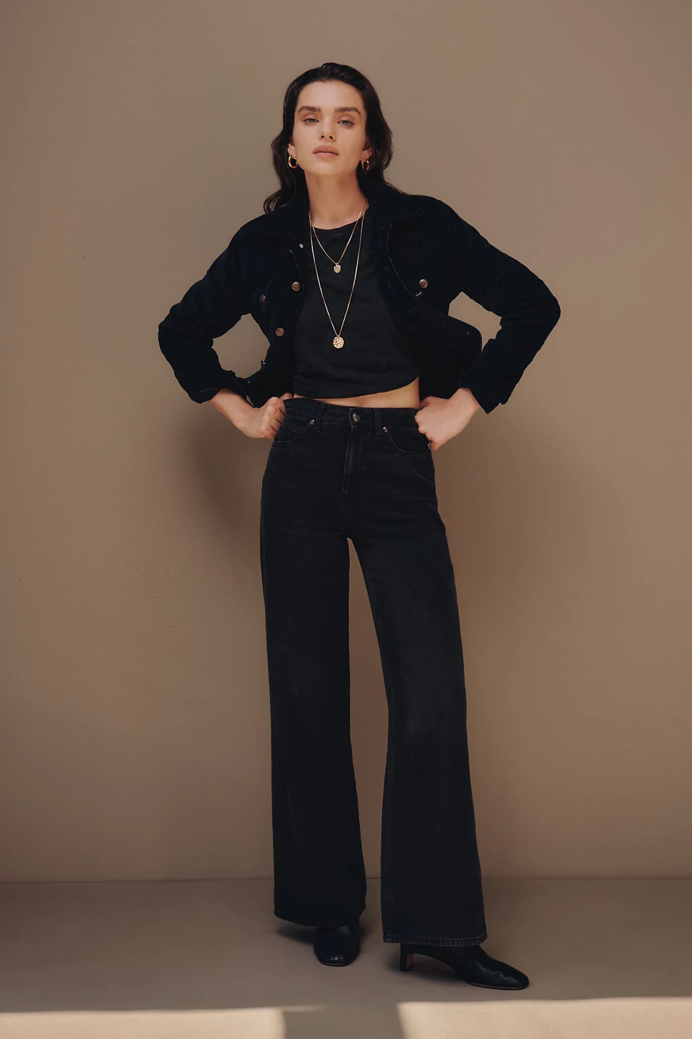 STELLA WIDE LEG JEANS - DARK MEMORY