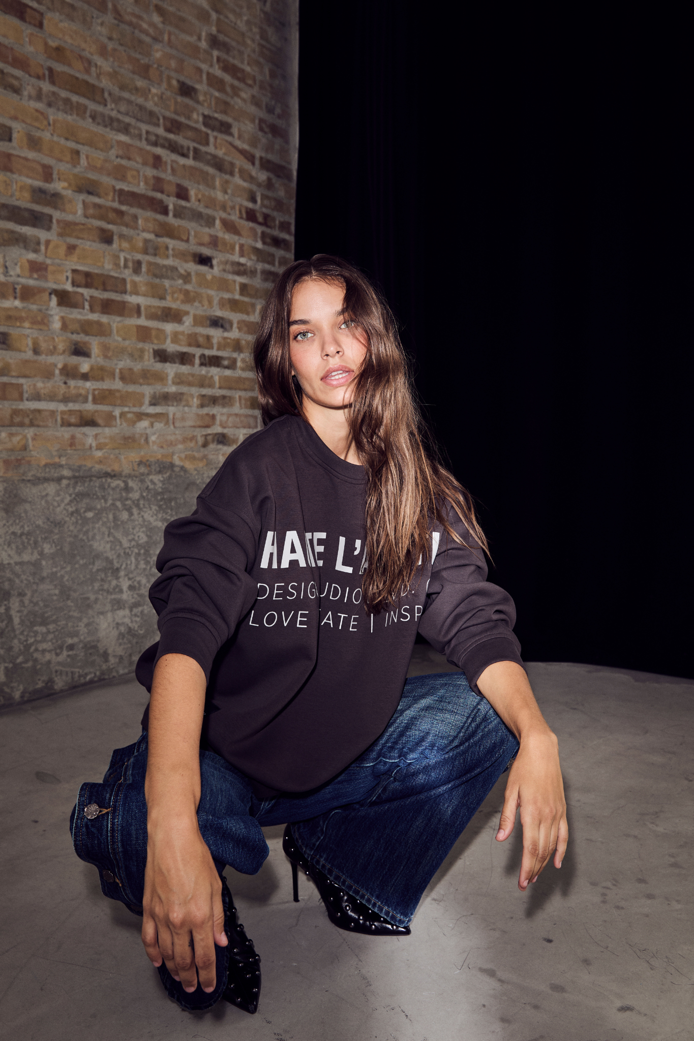 STUDIO LOGO SWEAT - ANTRACIT