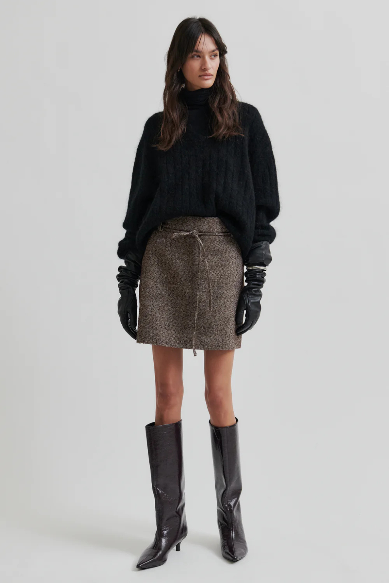ARBOR SKIRT - CHOCOLATE PLUM