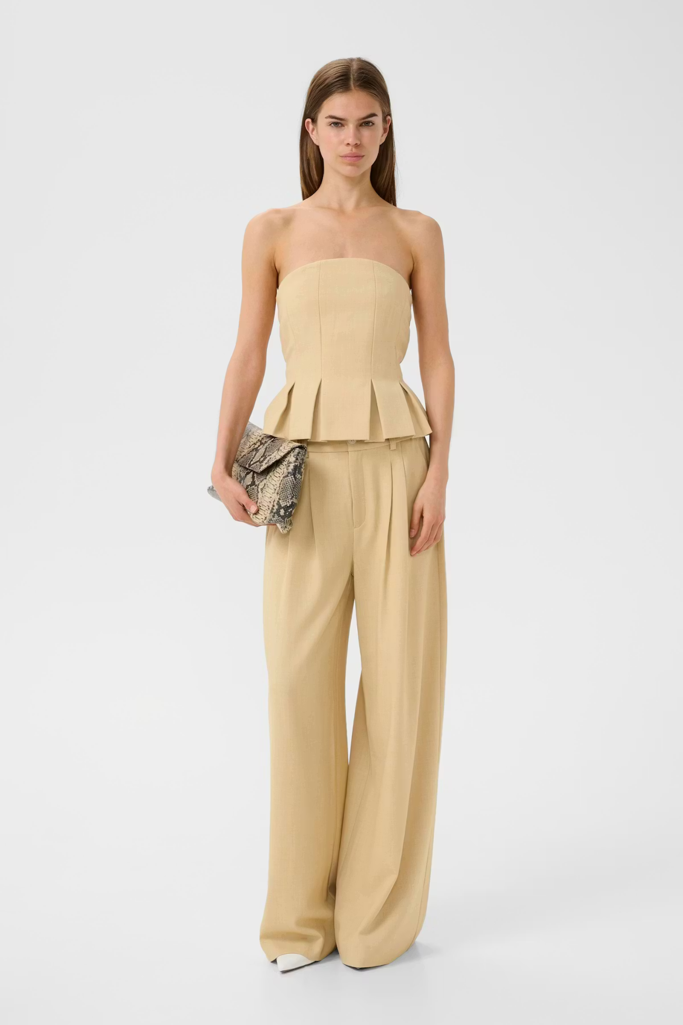 STACY TOP - PALE HAY MELANGE