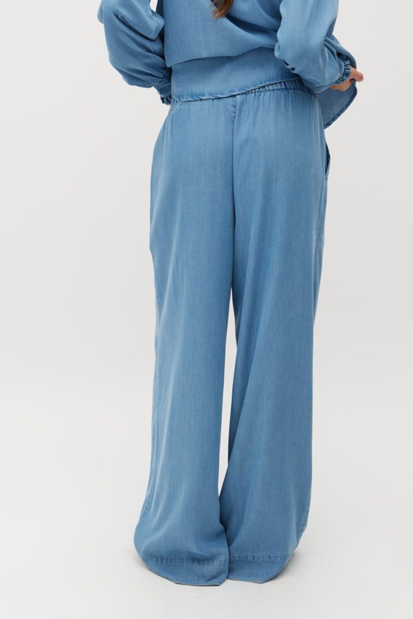 ASAKA TALVI PANTS - BLUE SOFT WASH