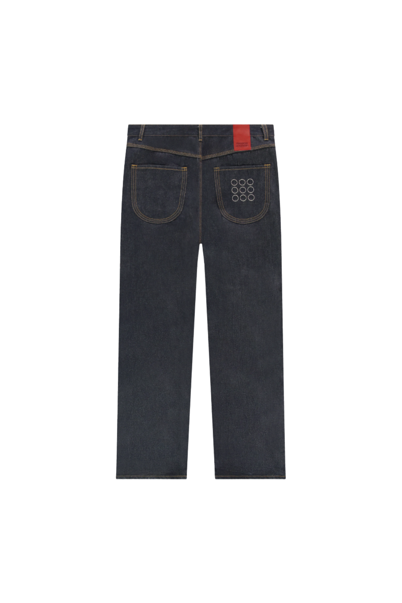 9 DOTS REGULAR JEANS - DENIM DARK MID WASH