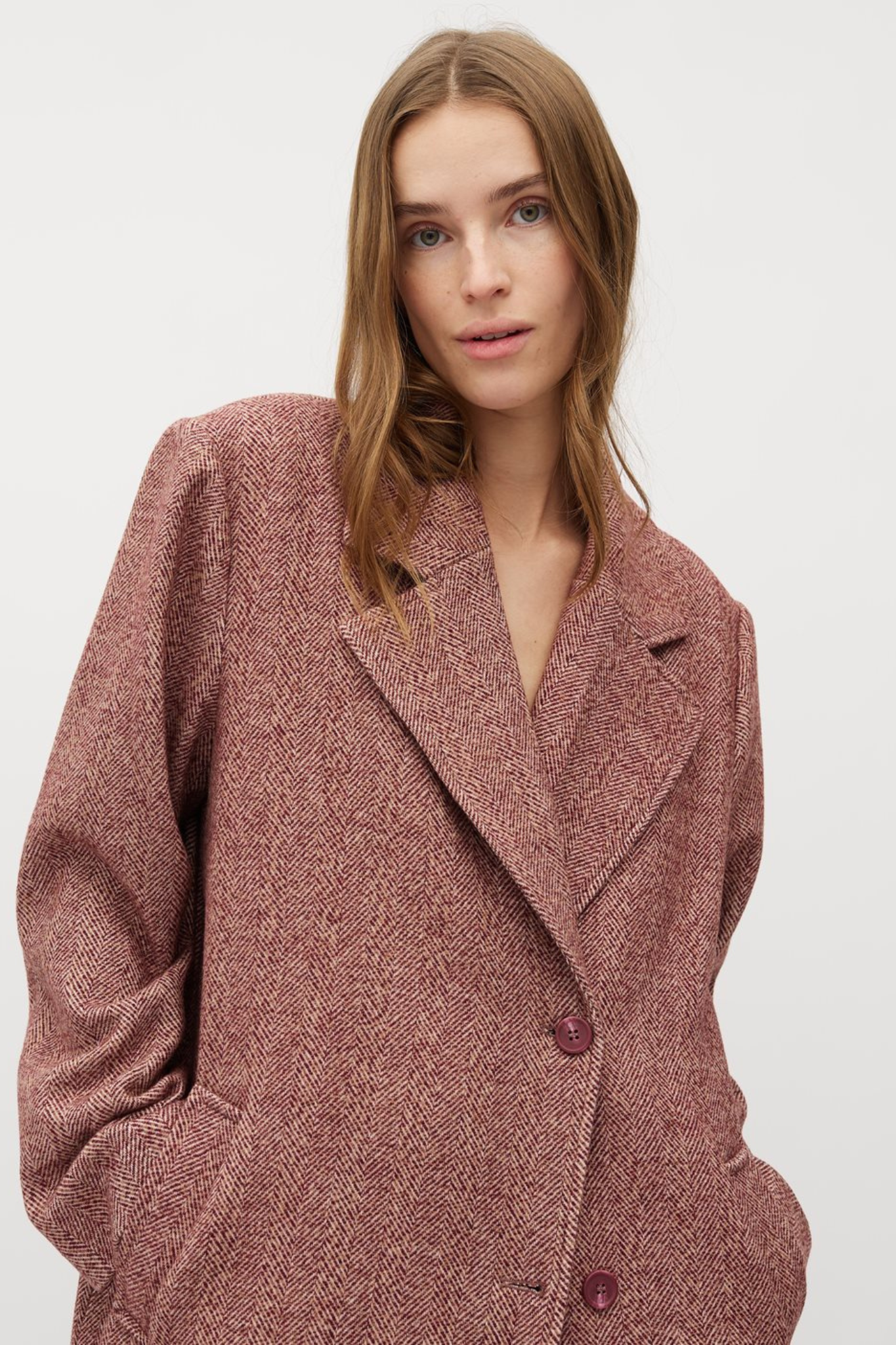 DYANI HAROLINE COAT - FIG MELANGE