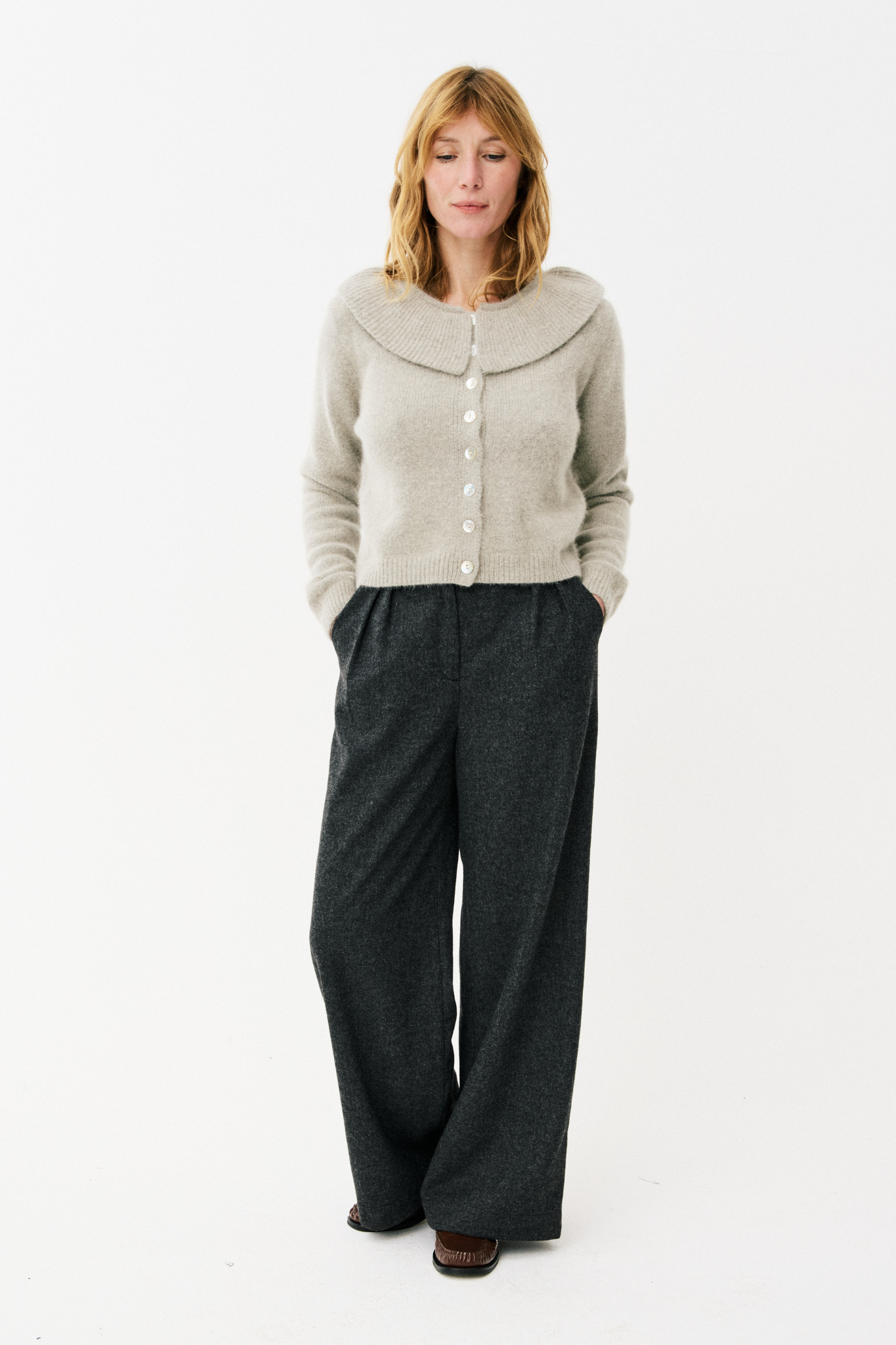 ALINDA CARDIGAN - GREY