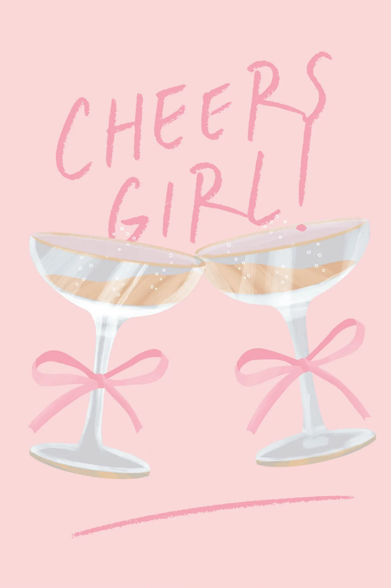 CHEERS GIRL - POSTCARD