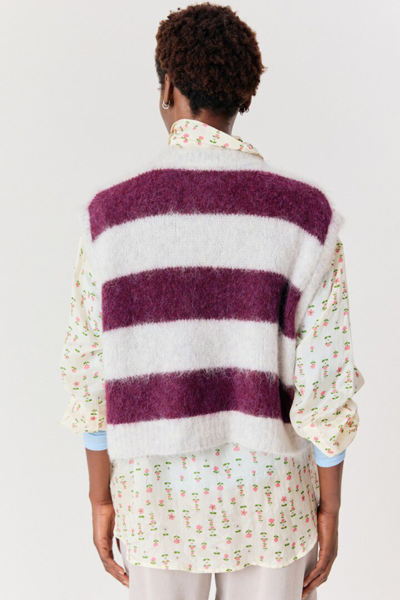 NIBY SWEATER WOMEN - CRANBERRY STRIPES
