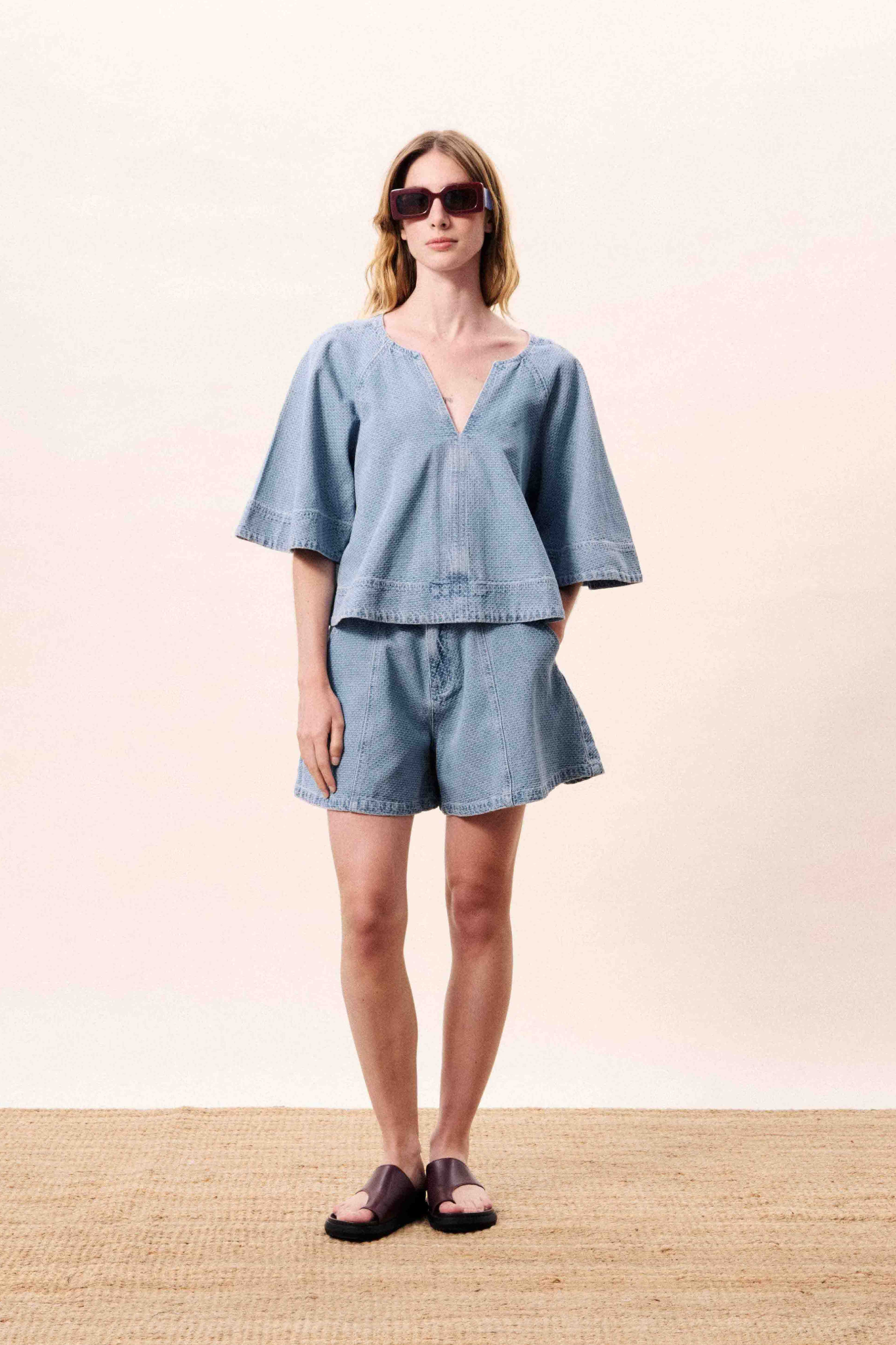 CITRINE BLOUSE - LIGHT BLUE