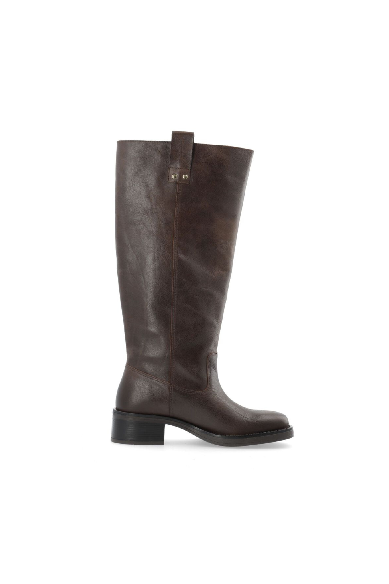 MARY KNEE HIGH PULL BOOT - BROWN