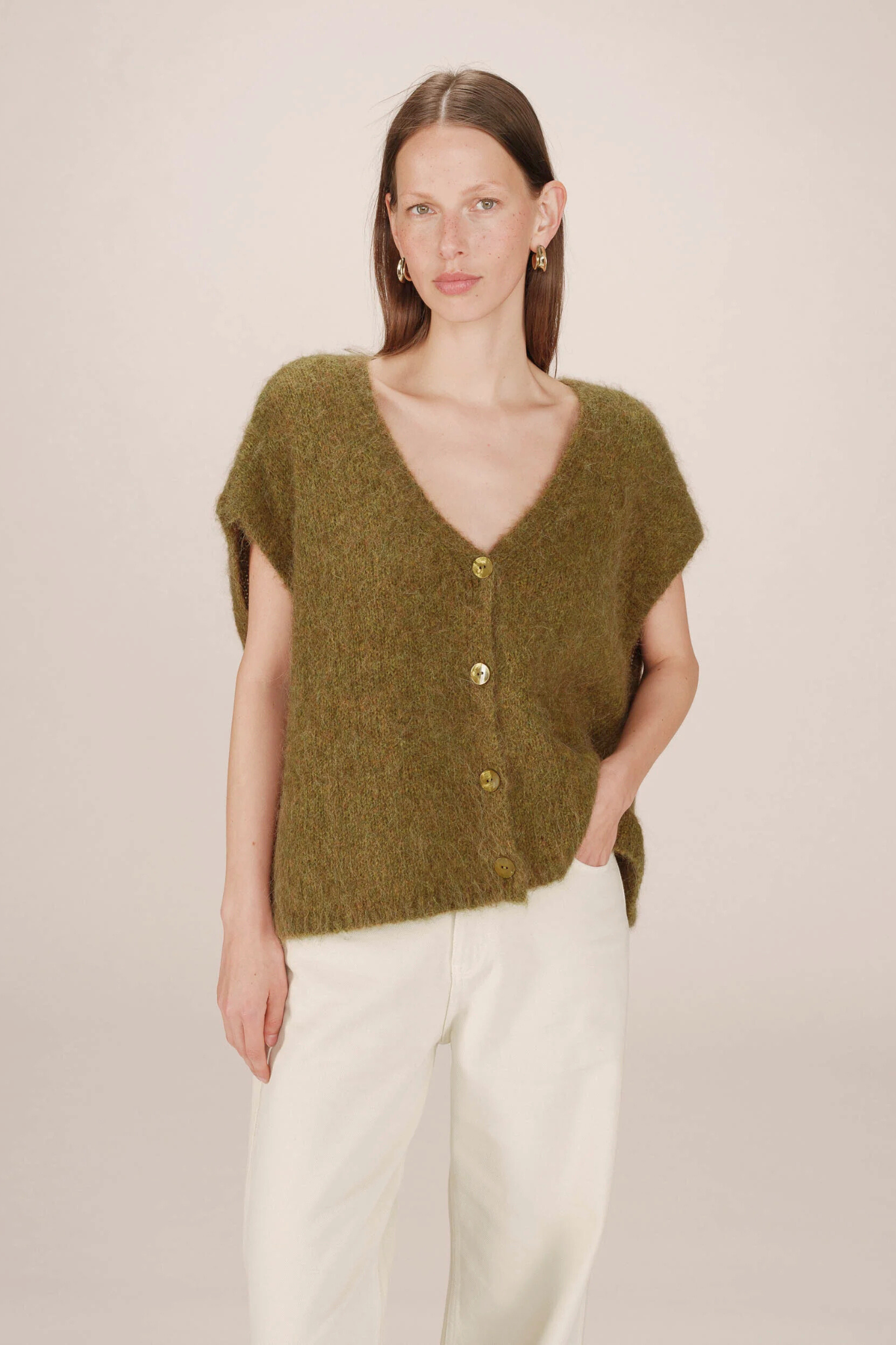 SAVANT CARDIGAN - OLIVE