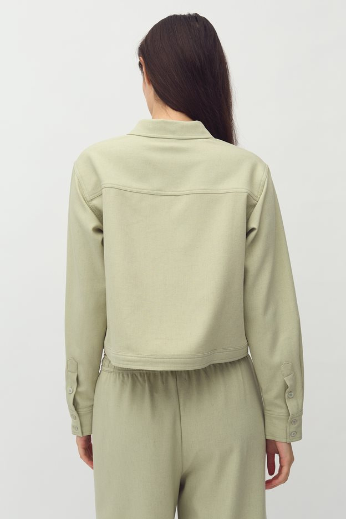 AZZURRA MORENNA SHIRT - PISTACHIO GREEN MEL