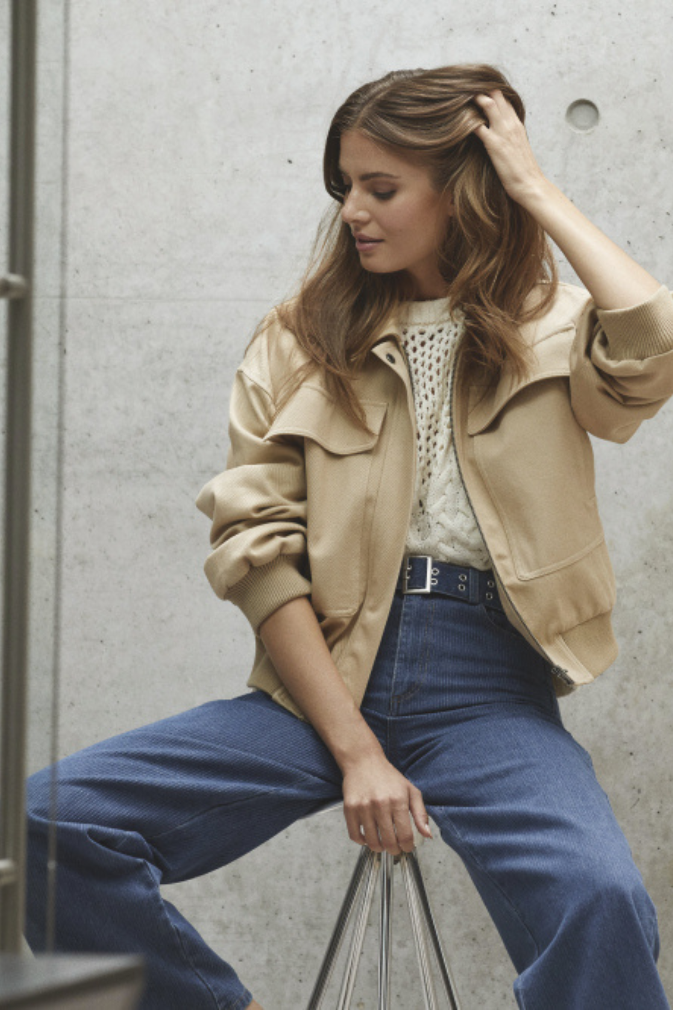 KIMMY BELT JEANS - DARK DENIM