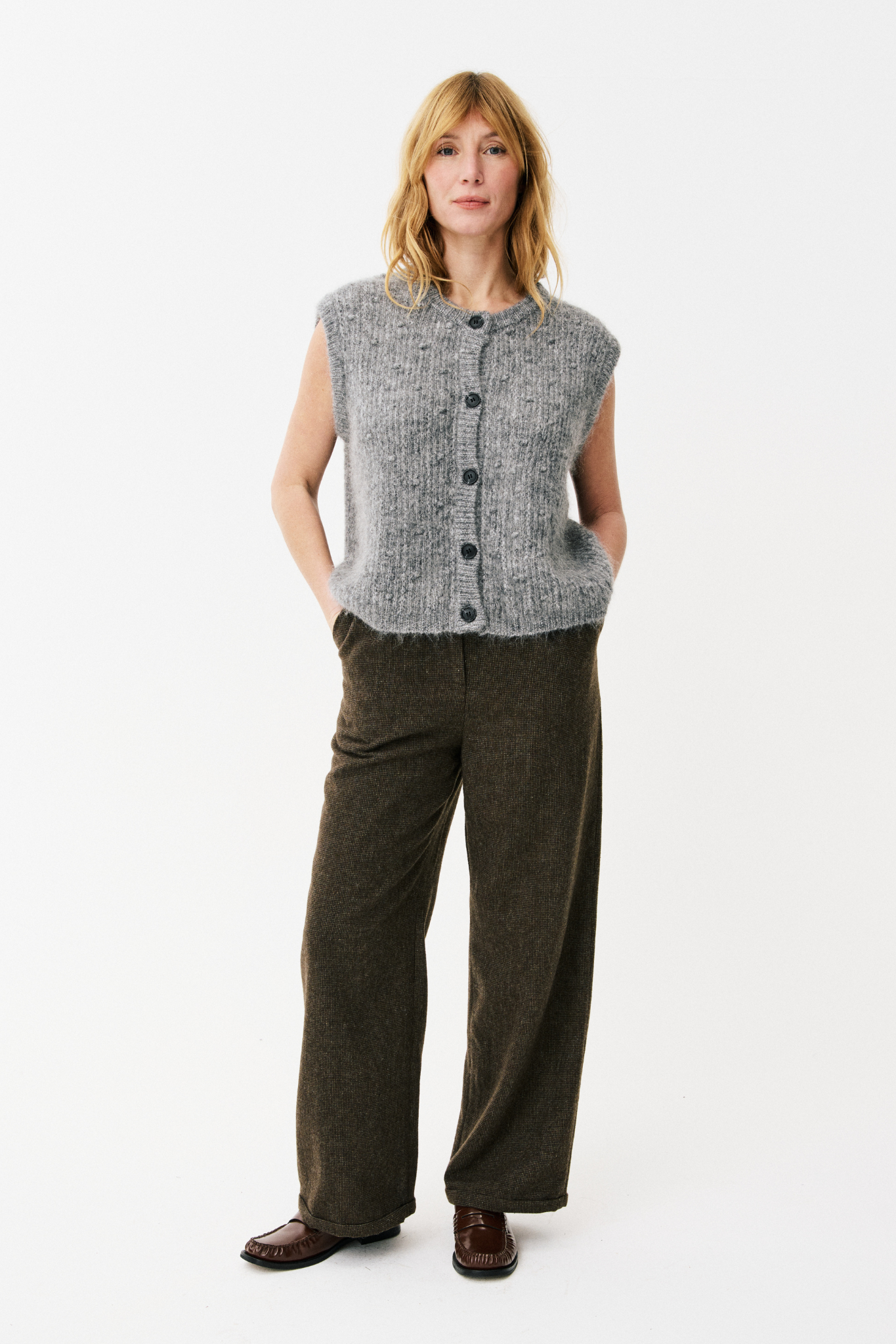 LEINA CARDIGAN - GREY