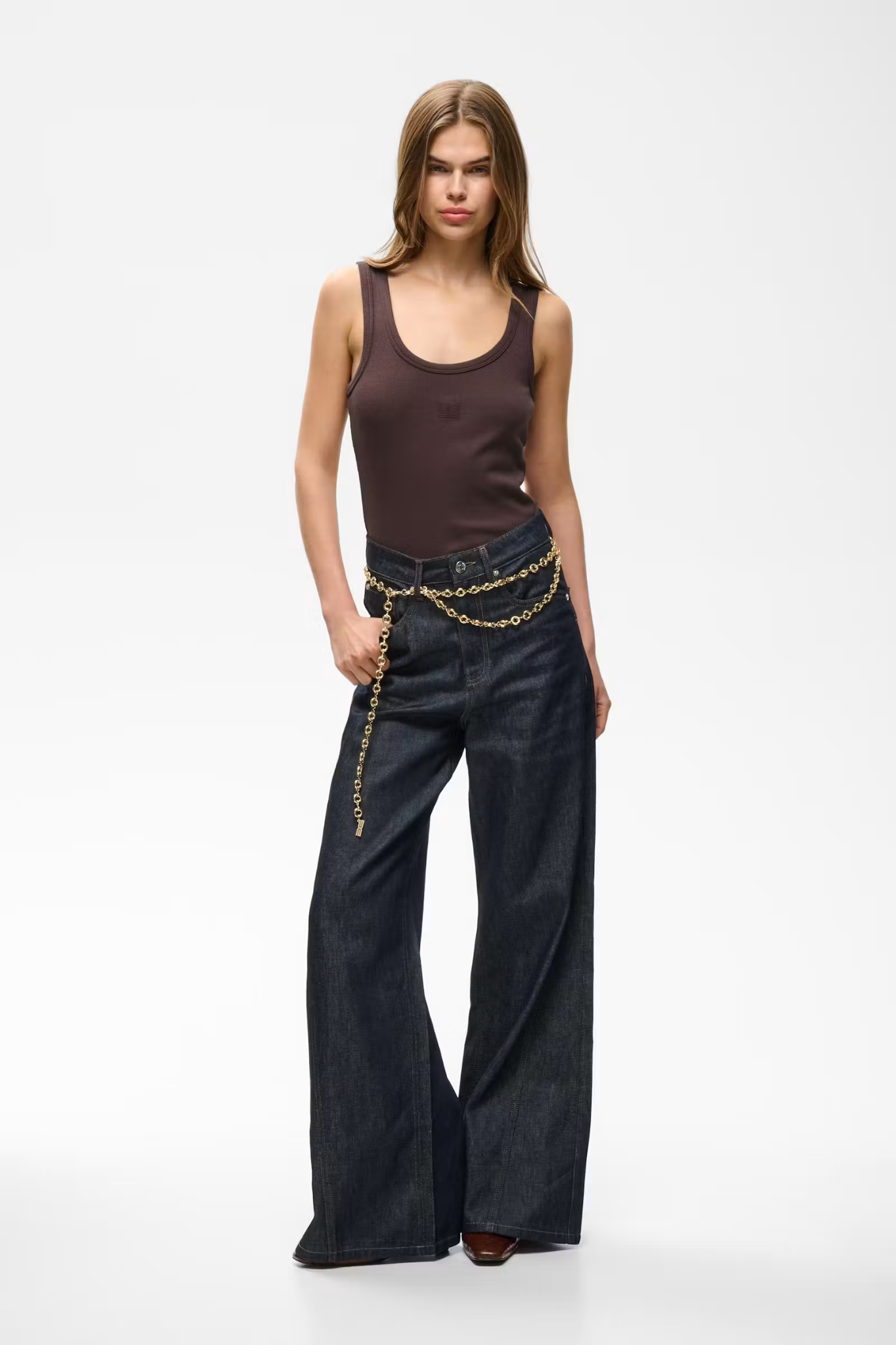 DREW LOGO TOP - DEEP PLUM