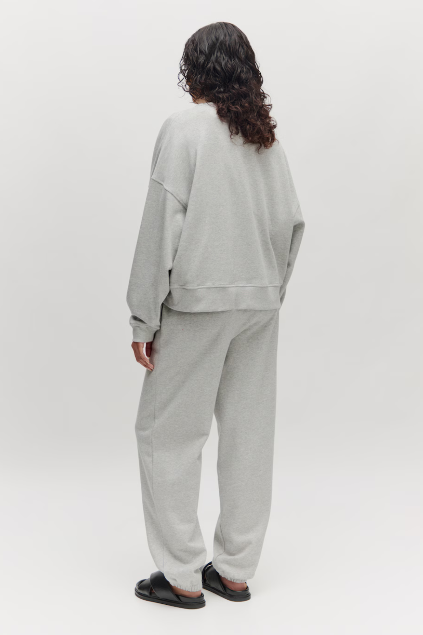 OVERSIZE EMIELIA SWEATER - LIGHT GREY MELANGE