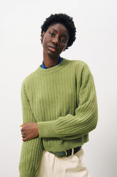 NAICHA KNITWEAR - OLIVE