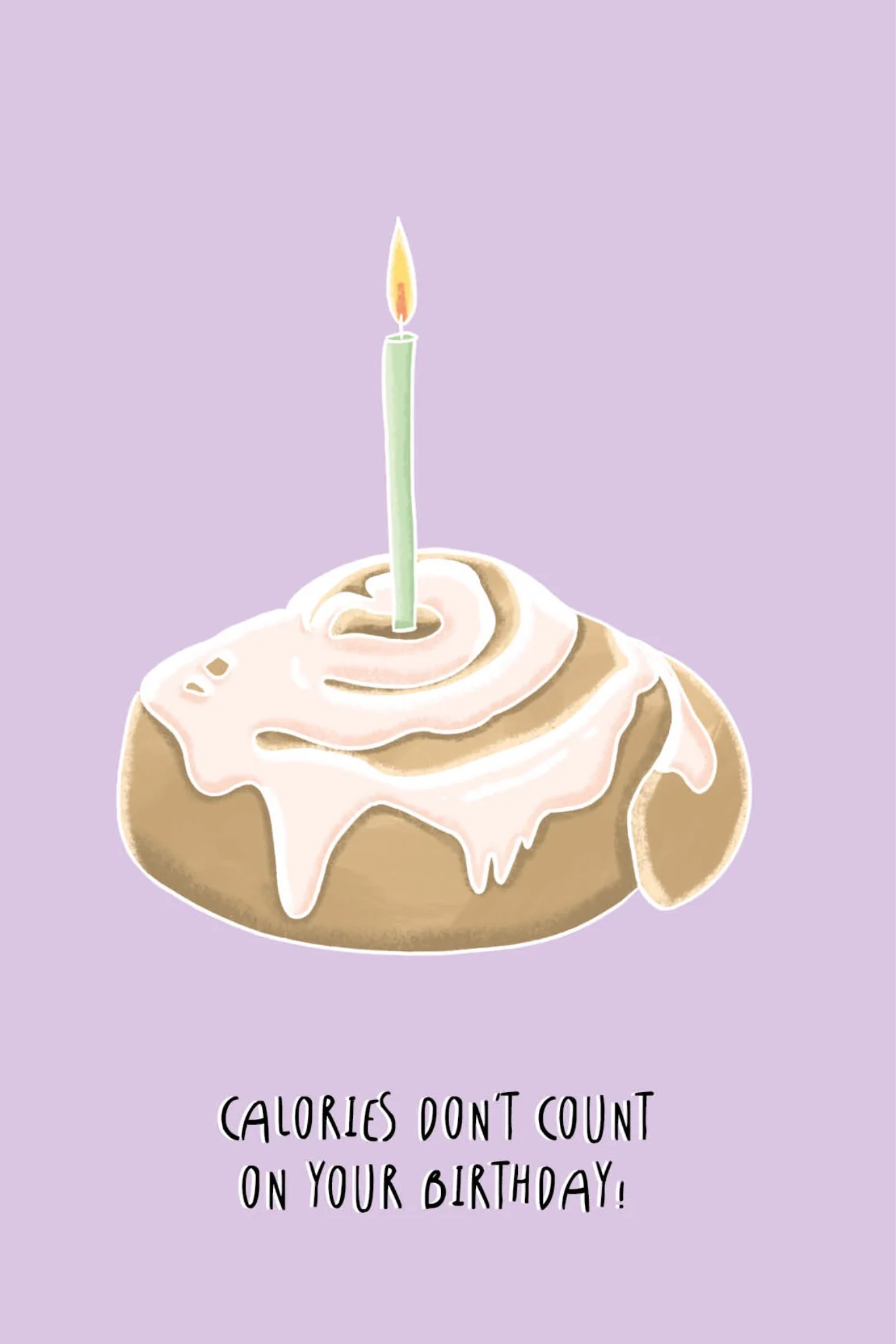 CALORIES ROLL - POSTCARD