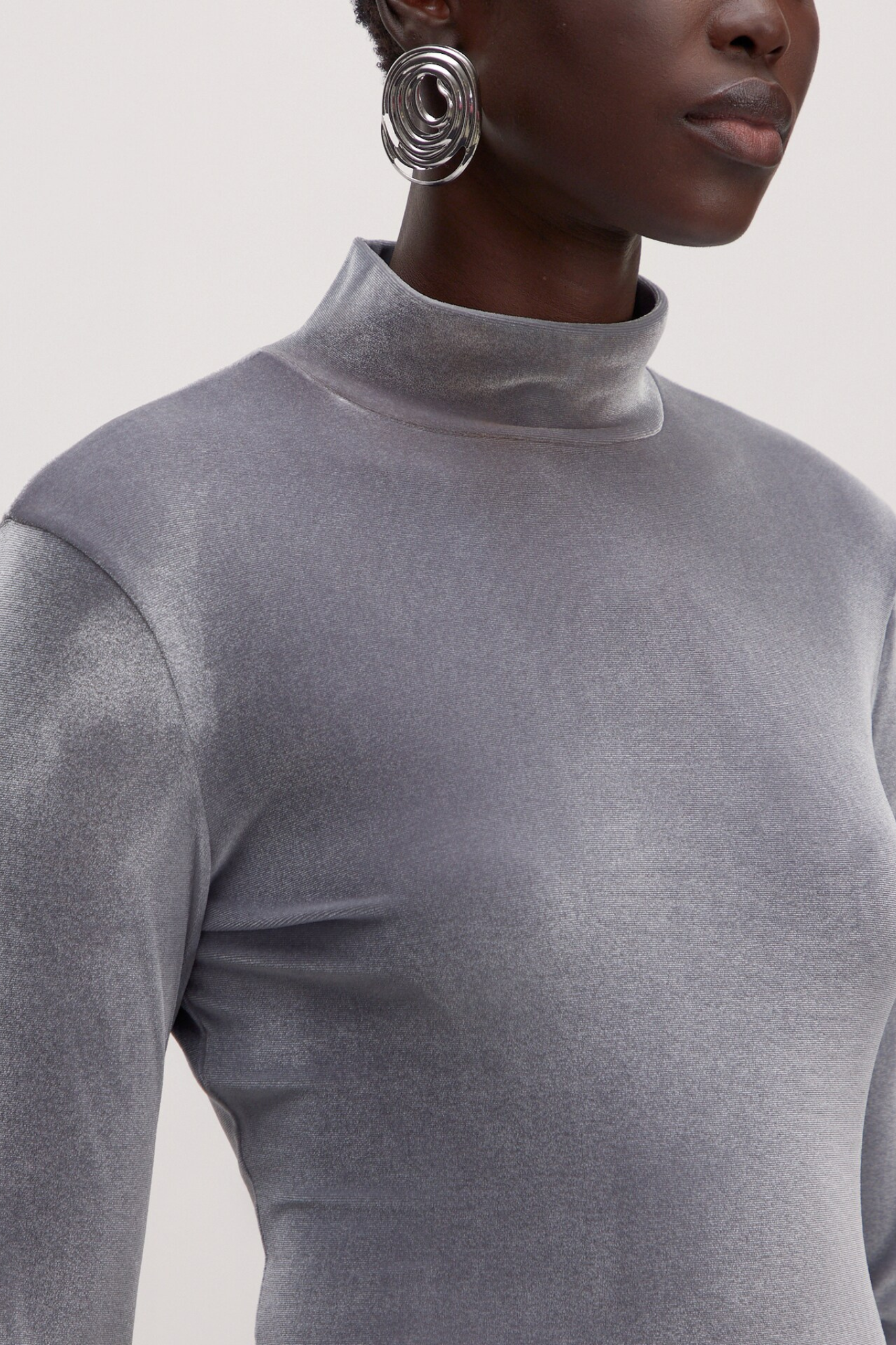 FIORE LONGSLEEVE TOP - GRANITE GREY