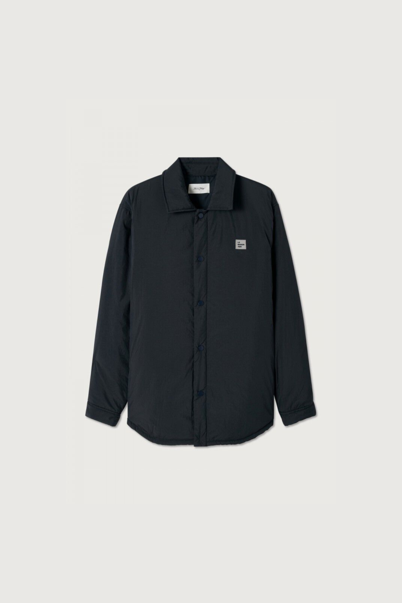 American Vintage zotcity jacket in black. Front flatlay view