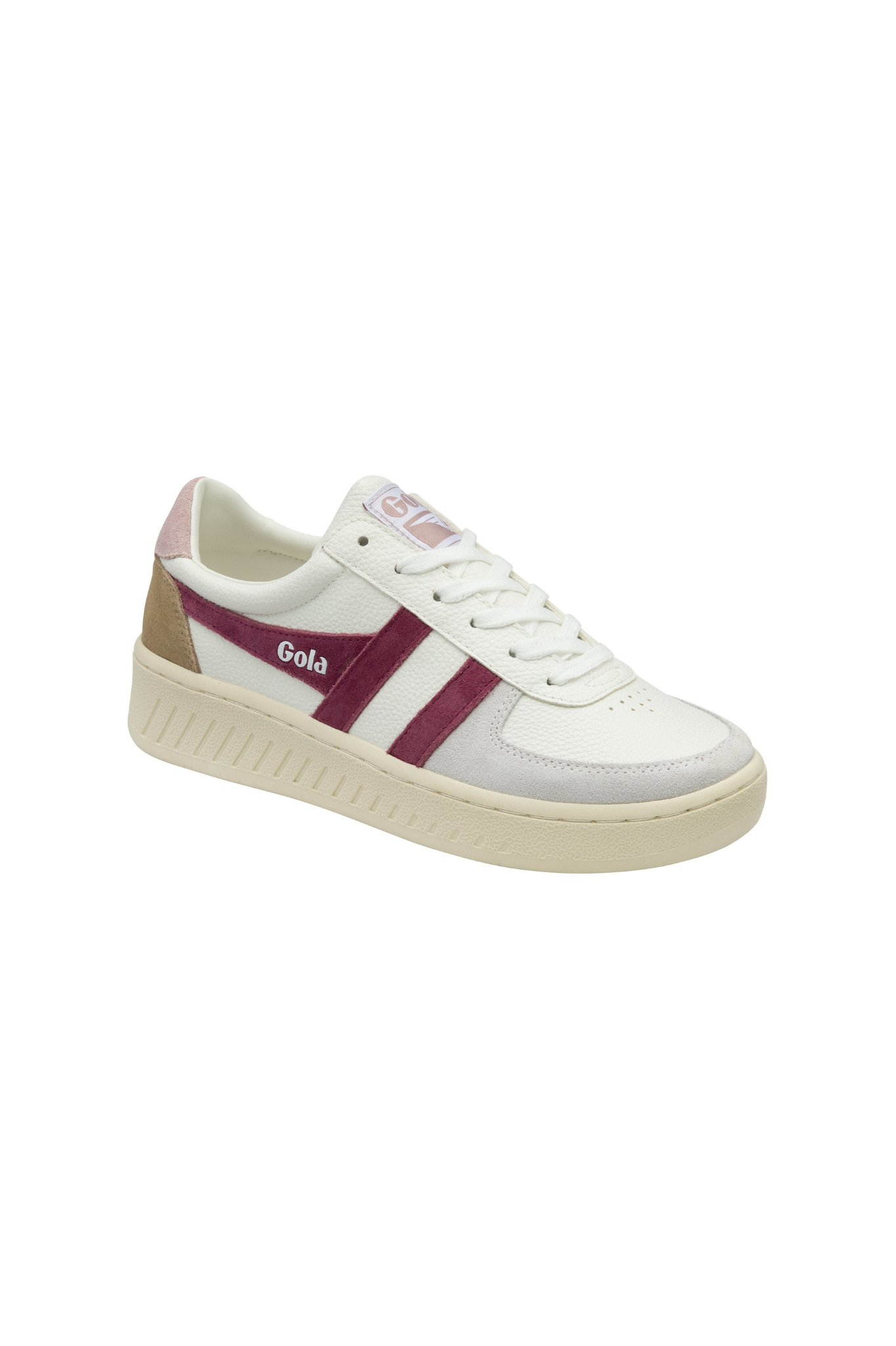 GRANDSLAM TRIDENT SNEAKERS WOMEN - WHITE/CERISE/CHALK PINK