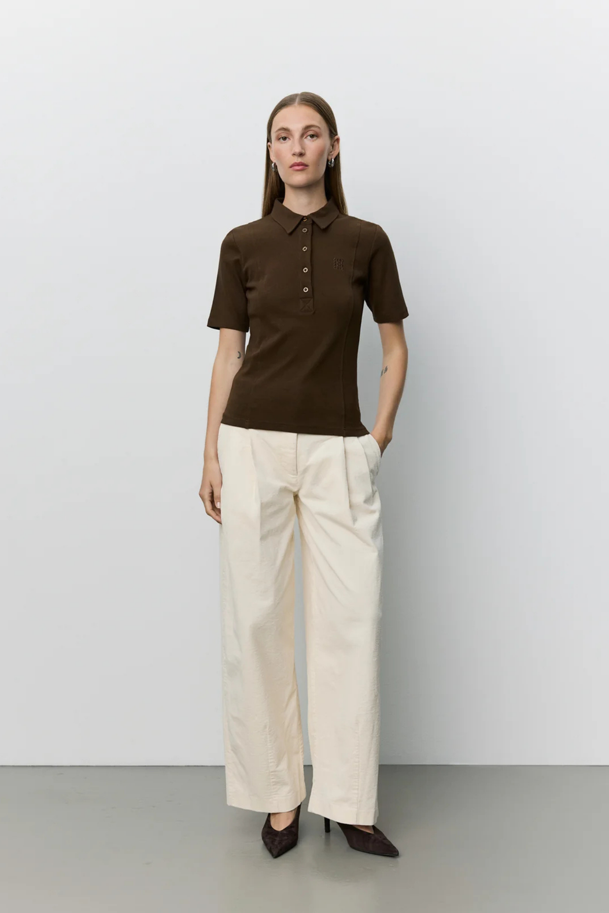 CORLIE CORDUROY PANTS - OFF WHITE