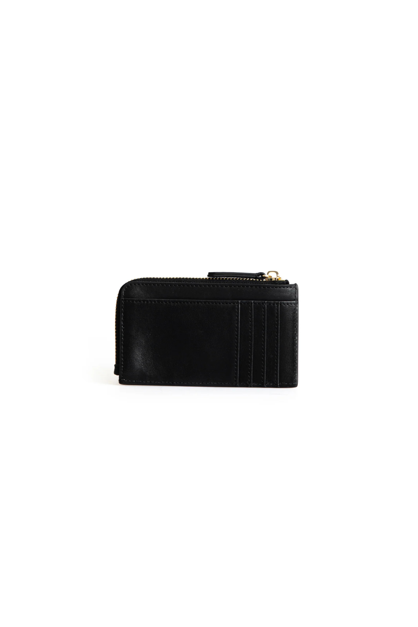 Clio Goldbrenner black classic wallet. Back view