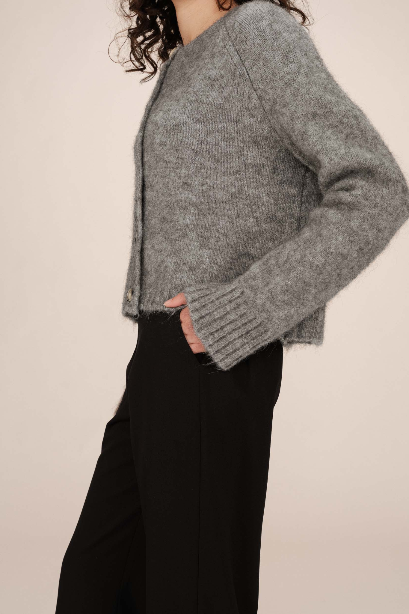 SALMA CARDIGAN - GREY