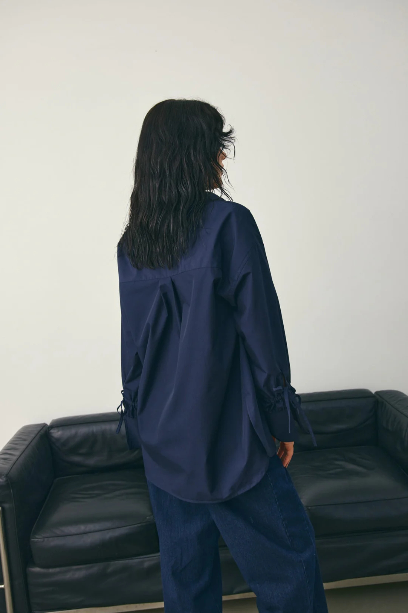 LUWANA SHIRT - NAVY BLUE