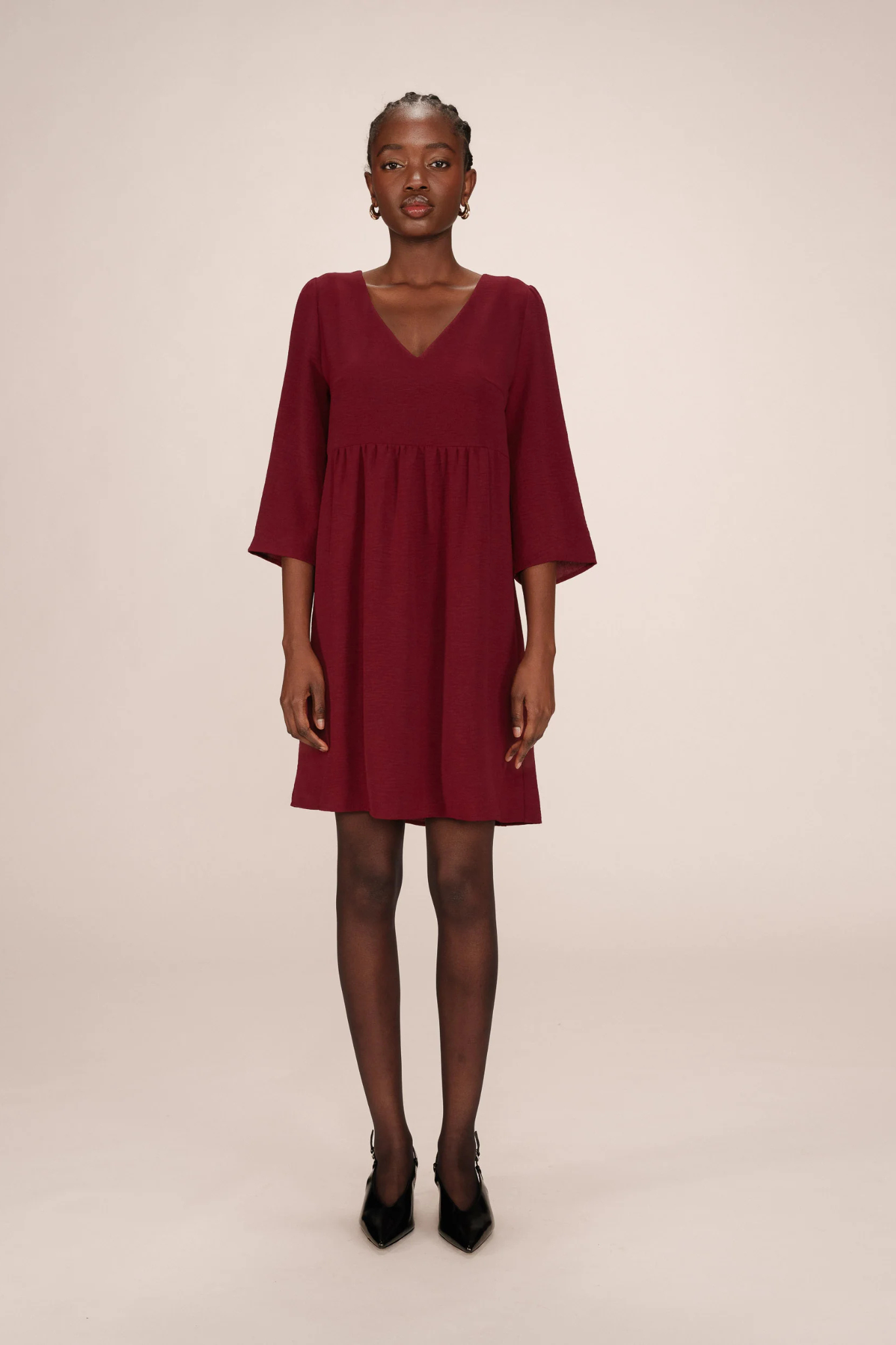 SUSANA DRESS - BORDEAUX
