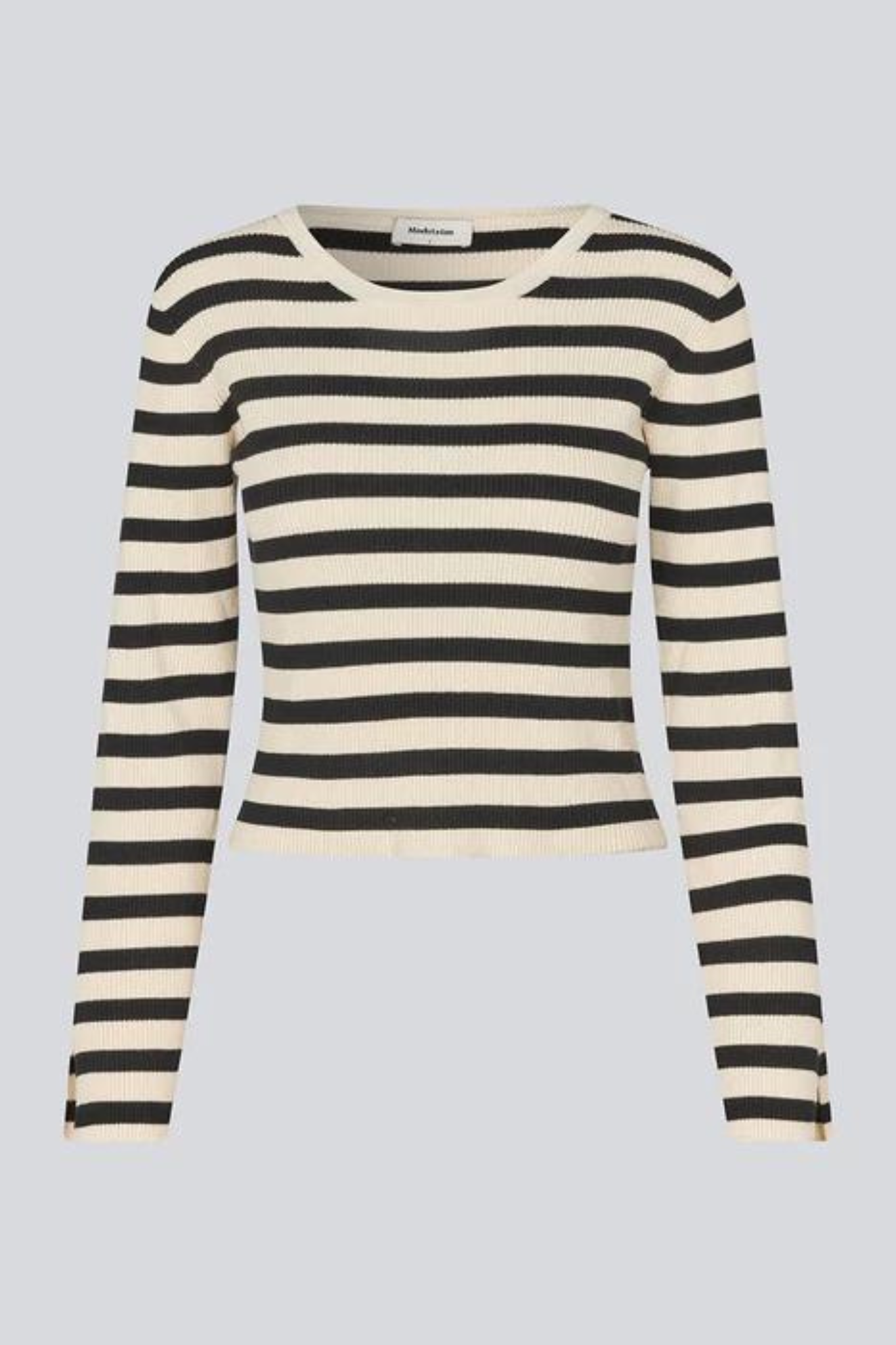 IBRAHIM KNIT - BLACK SUMMER SAND STRIPE