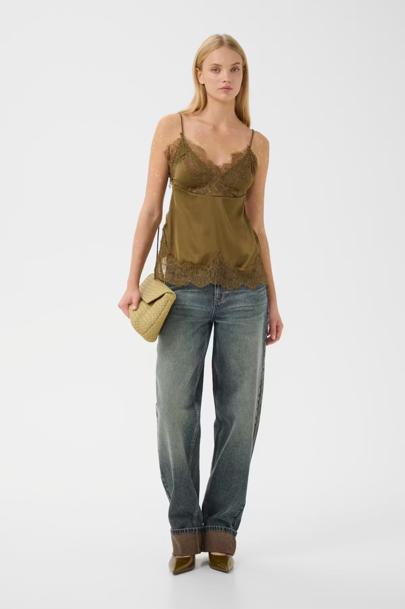 LALOU TOP  - MILITARY OLIVE/GREEN