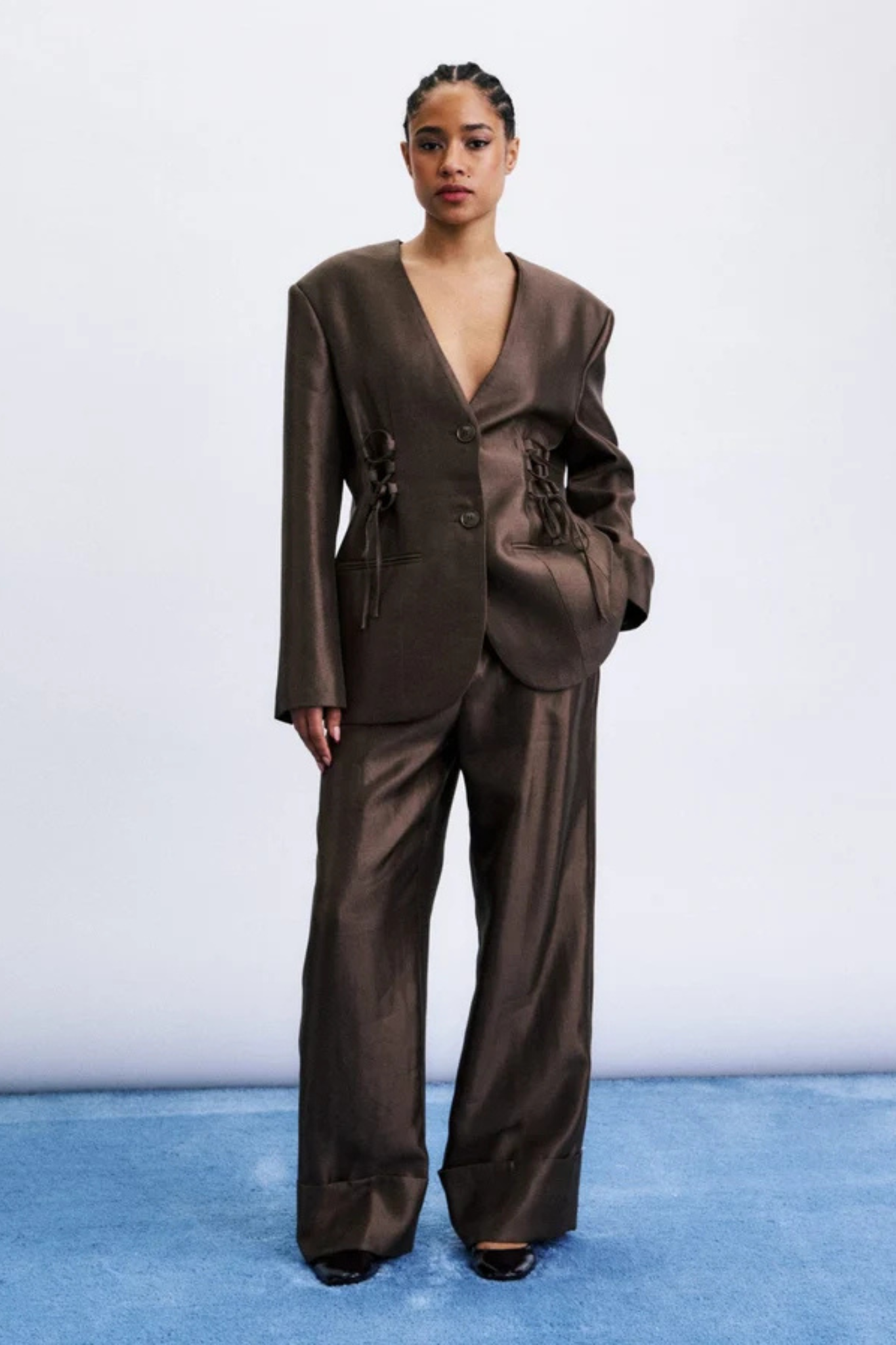 ASCOT PANTS - ICE BROWN