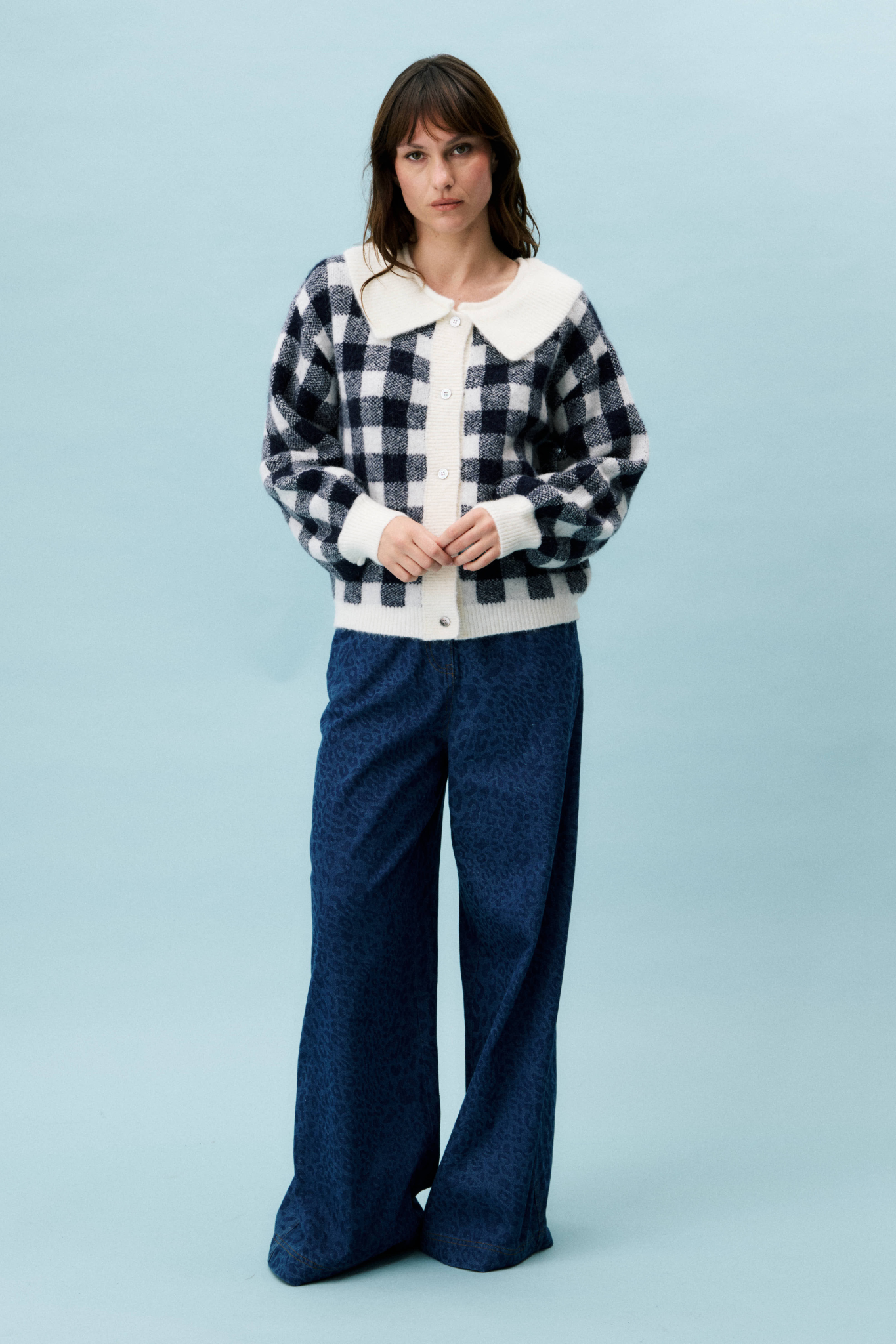 BOURGEON CARDIGAN - BLUE MARINE